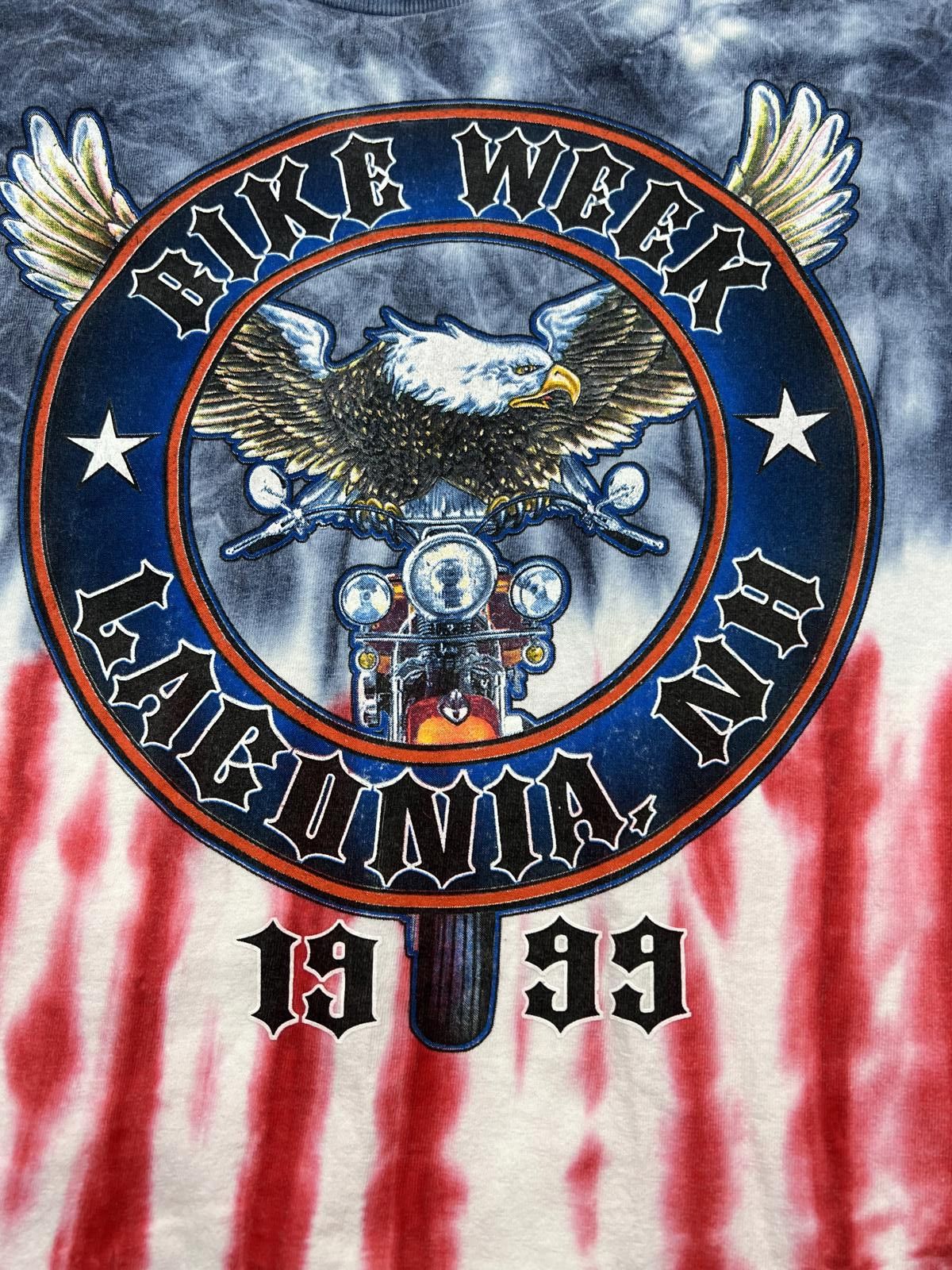 Hanes 1999 Bike Week Labonia NH Tie-Dye T-Shirt Size US XL / EU 56 / 4 - 2 Thumbnail