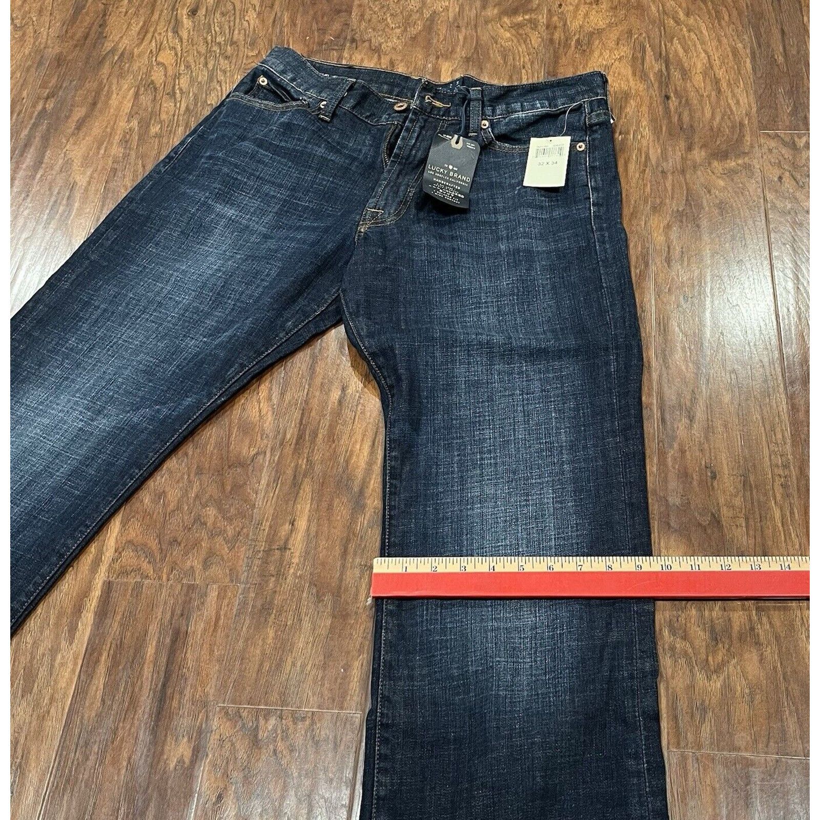 Lucky Brand Men Lucky Brand 455 Relaxed Boot Cut Size 32/34 Dark Wash Size US 32 / EU 48 - 3 Thumbnail