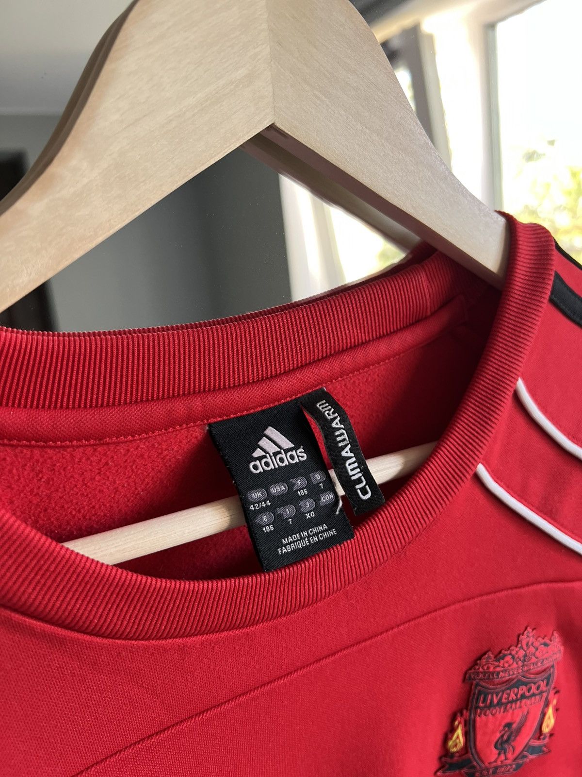 Adidas × Vintage Vintage Adidas Liverpool 2010-11 Soccer Sweatshirt Size US L / EU 52-54 / 3 - 4 Thumbnail