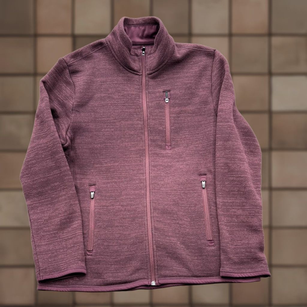 UNTUCKit UNTUCKit Kezoh Jacket Mens L Purple Full Zip Fleece Polyester Casual Size US L / EU 52-54 / 3 - 1 Thumbnail