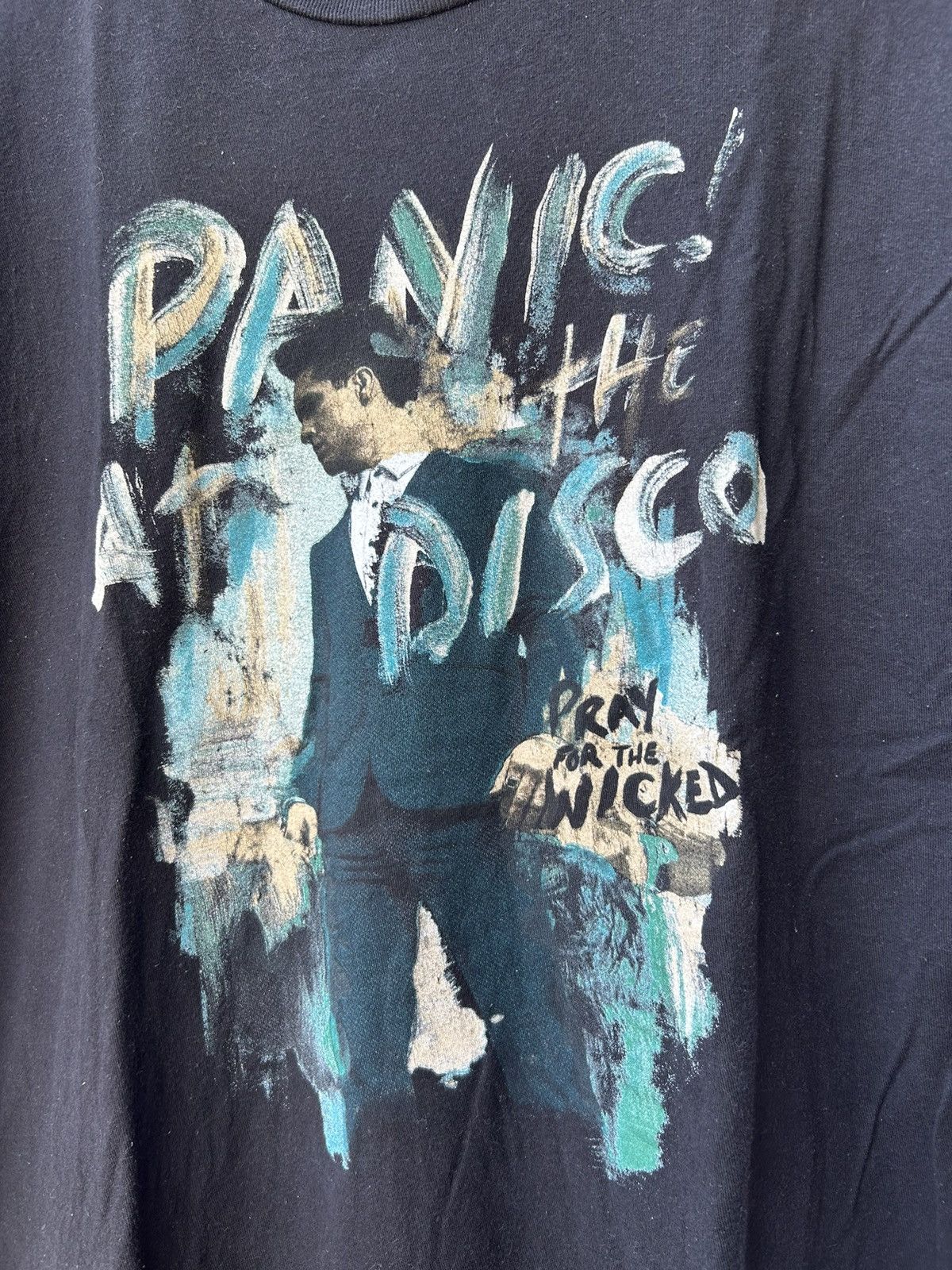 Band Tees × Vintage 💸BINDINGOFFER💸Vintage Panic at the disco tees Size US L / EU 52-54 / 3 - 4 Thumbnail