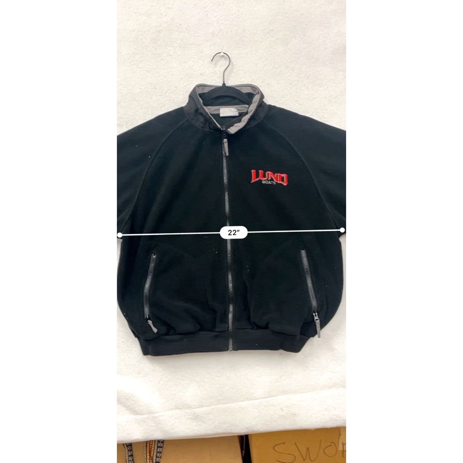 Vintage The Game Bomber Jacket Mens M Black Lund Boats Embroidery Fleece Polyester Nylon Zip Front Size US M / EU 48-50 / 2 - 8 Thumbnail