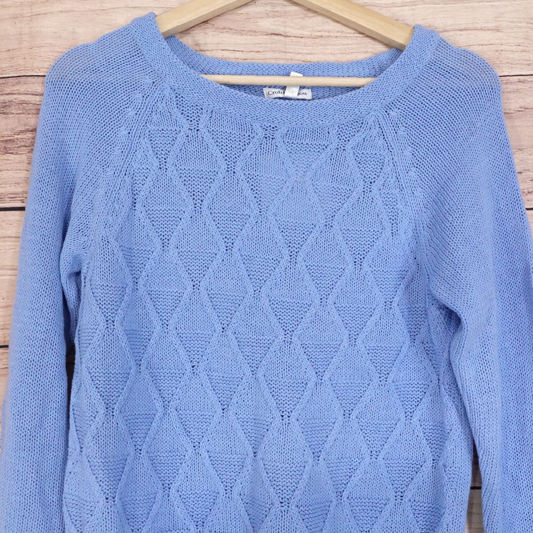 Croft & Barrow CROFT & BARROW Sweater Womens Small Blue Long Sleeve Pullover Sweater Size S / US 4 / IT 40 - 2 Thumbnail