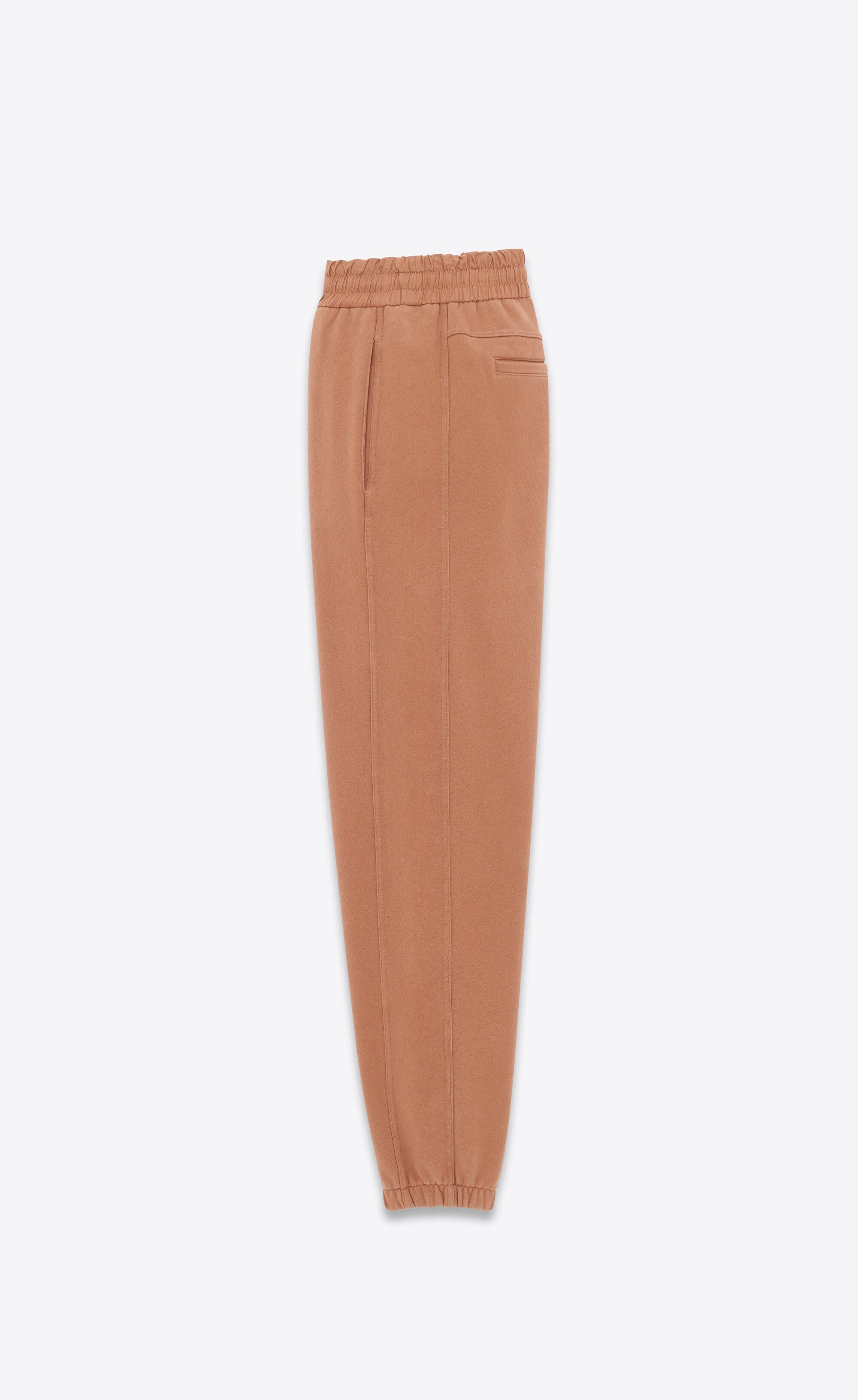 Saint Laurent Paris o1s1wg110125 752235 Sweatpant & Jogger Bleached Fleece Brown Size US 28 / EU 44 - 2 Thumbnail