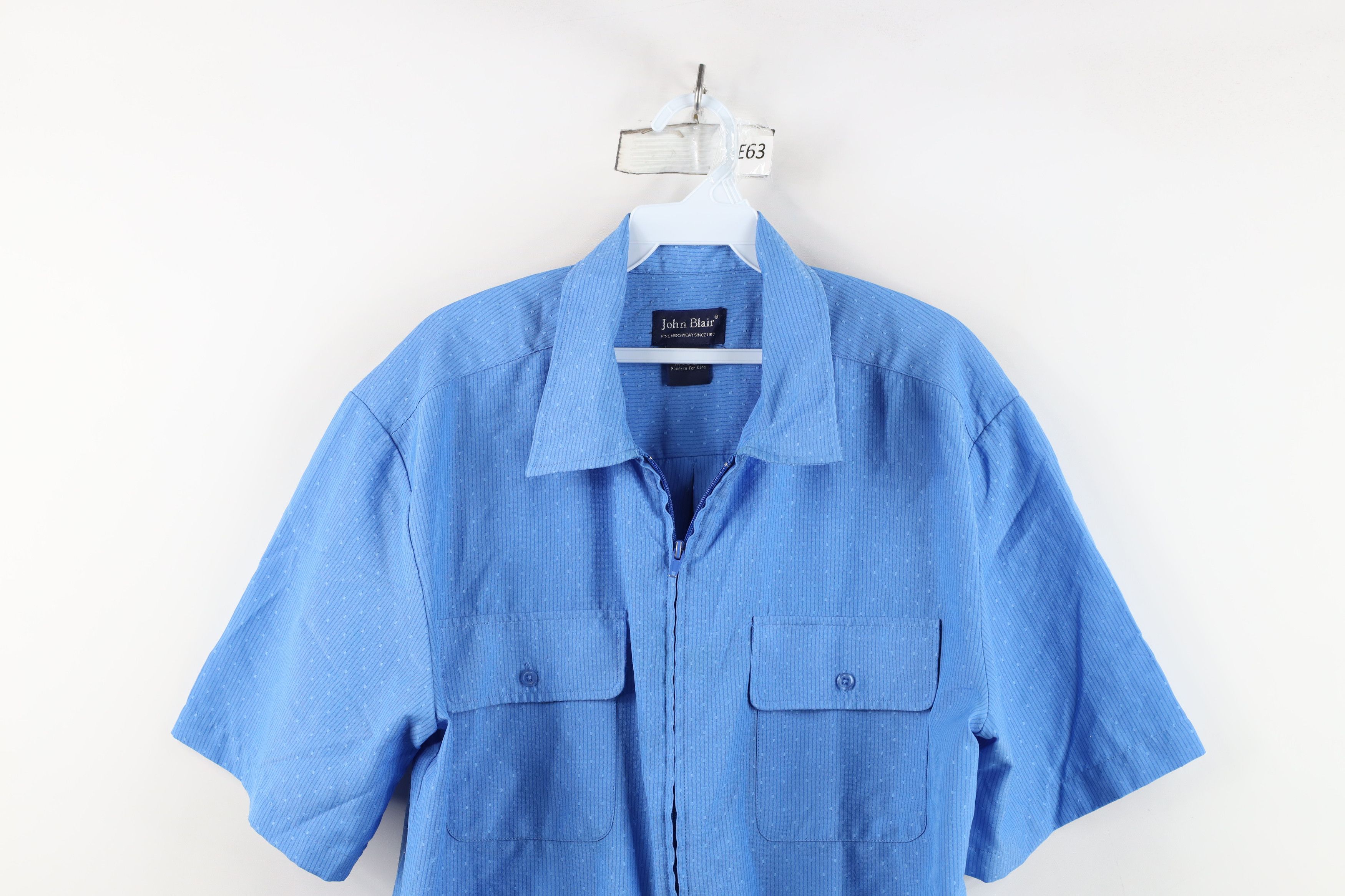 Vintage Vintage 90s Streetwear Striped Short Sleeve Zip Shirt Jacket Size US M / EU 48-50 / 2 - 2 Thumbnail