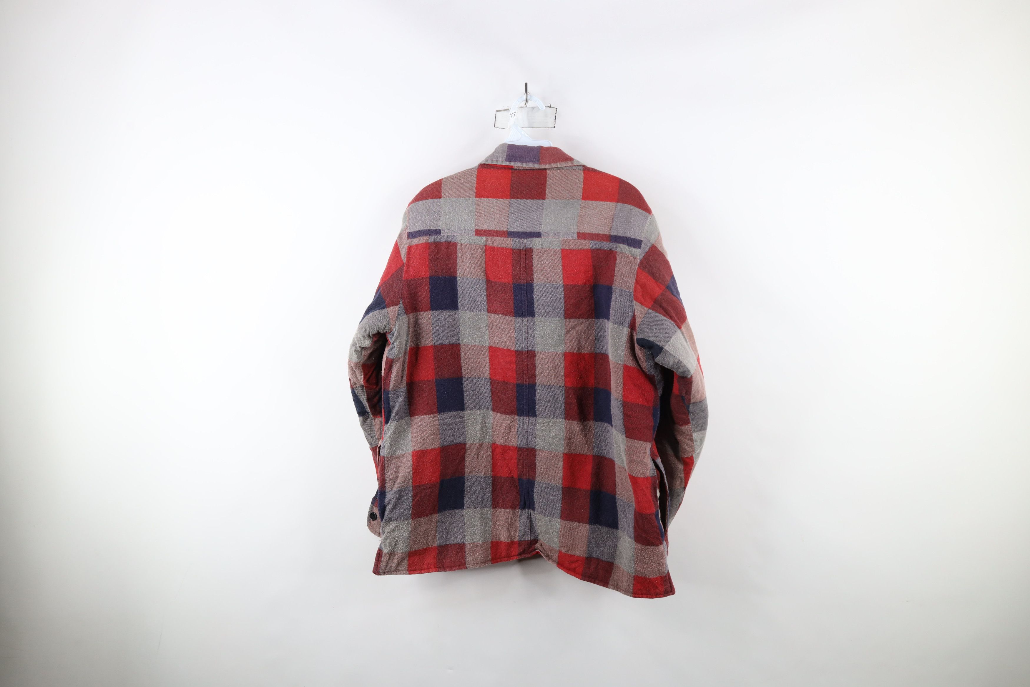 Vintage Vintage 90s Streetwear Quilted Flannel Shirt Jacket Plaid Size US M / EU 48-50 / 2 - 9 Thumbnail