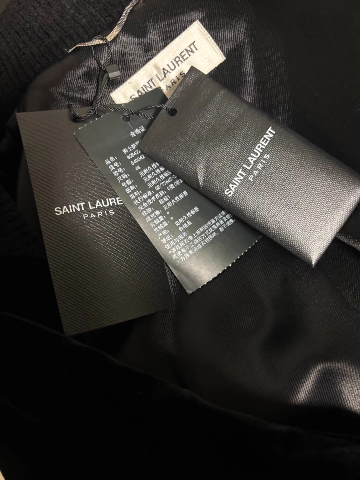 Saint Laurent Paris Saint Laurent 18FW Black Velvet Python Leather Jacket 48 EU Size US M / EU 48-50 / 2 - 6 Thumbnail
