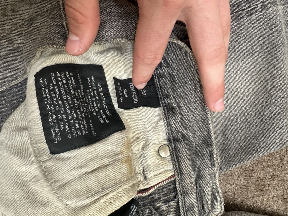 Tom Ford Tom ford grey selvidge denim size 29 Size US 29 - 11 Thumbnail