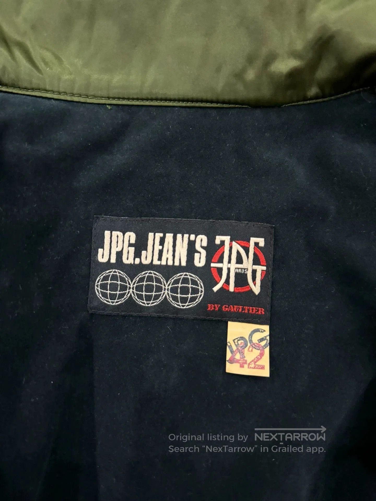 Jean Paul Gaultier Green Cropped Jacket with Utility Straps XS. Size US XS / EU 42 / 0 - 6 Thumbnail