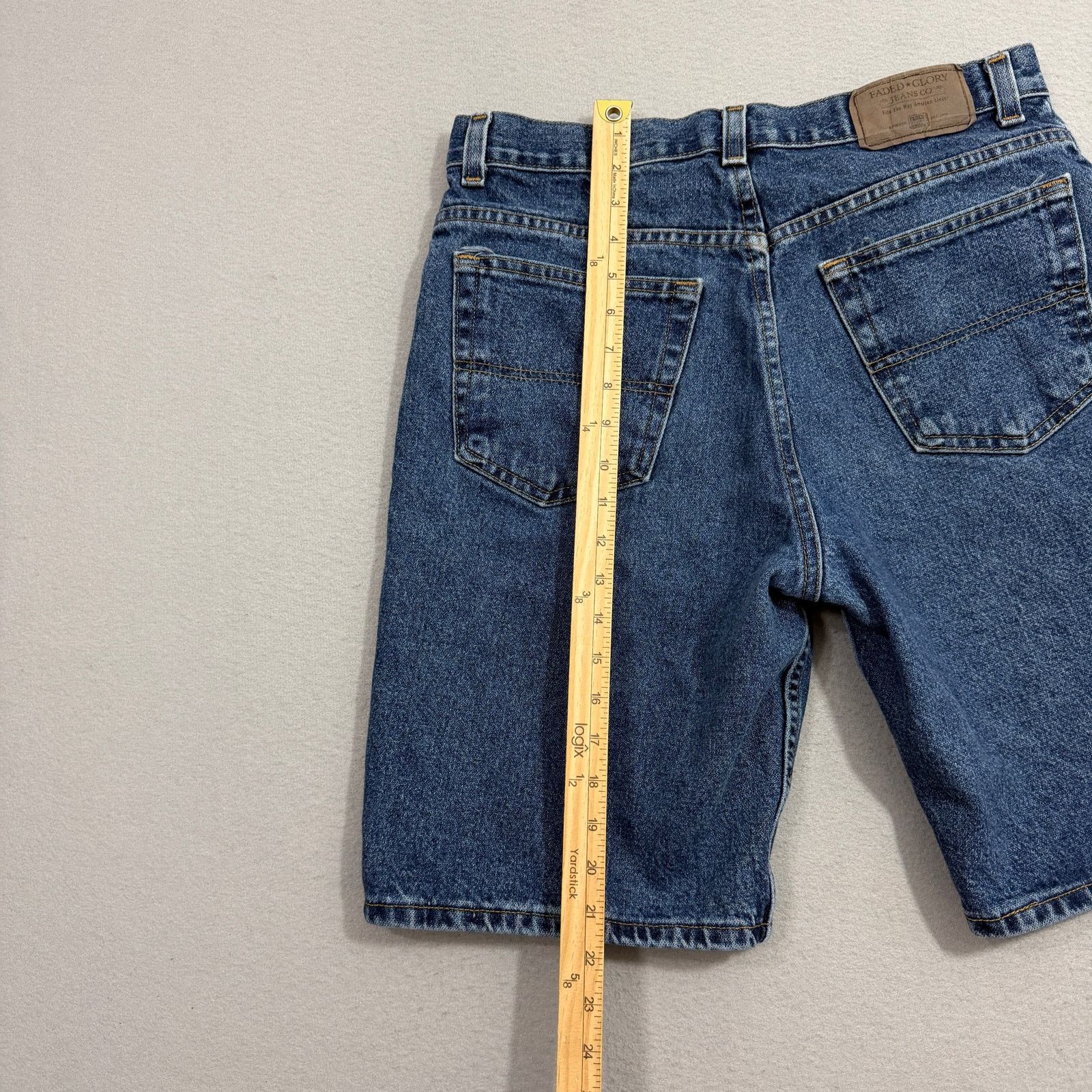 Vintage Vintage Faded Glory Jean Shorts Men's 34 Blue 10" Inseam Size US 34 / EU 50 - 7 Thumbnail