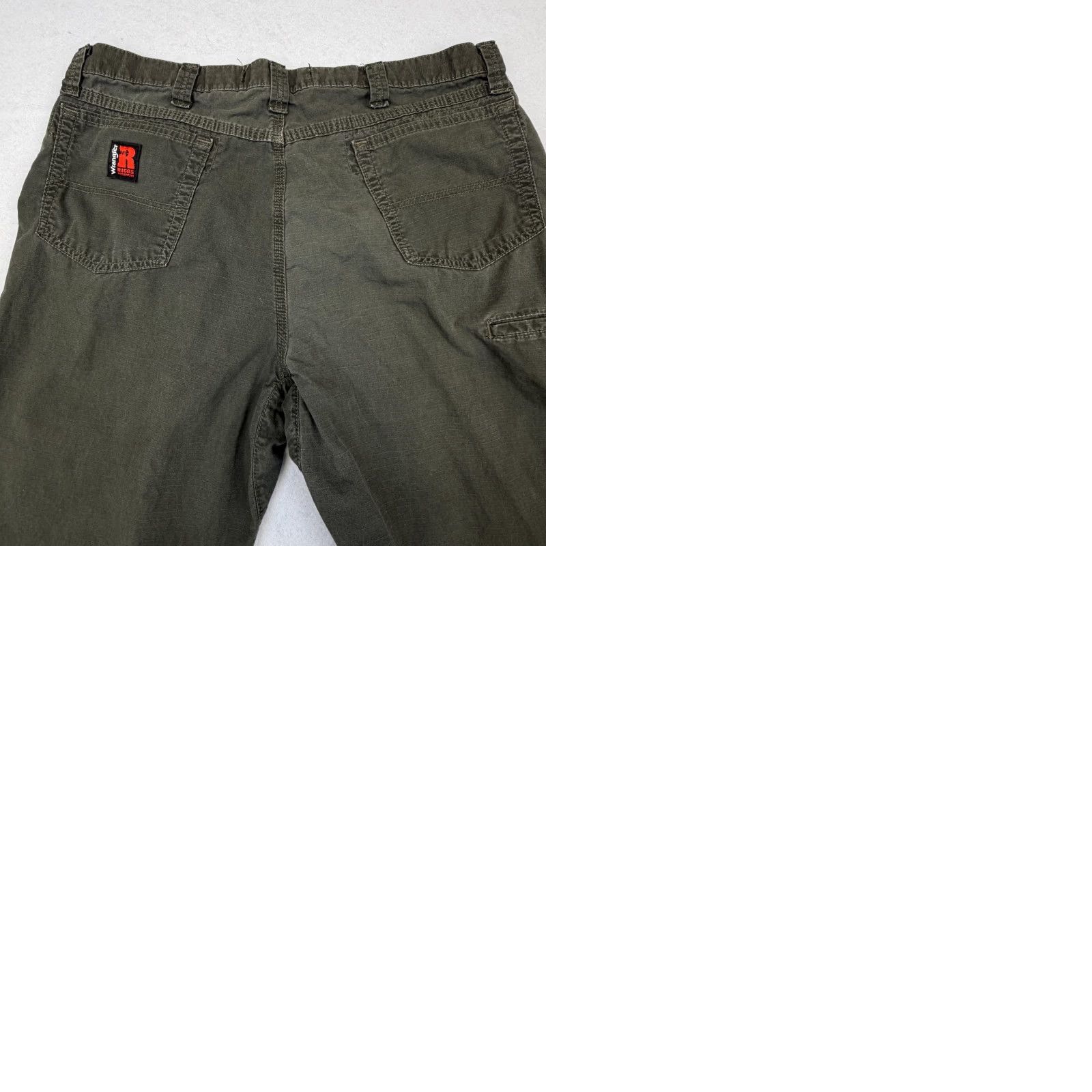 Wrangler Wrangler RIGGS Workwear Pants Mens 38x32 Green Carpenter Utility Ripstop Cotton Size US 38 / EU 54 - 9 Thumbnail