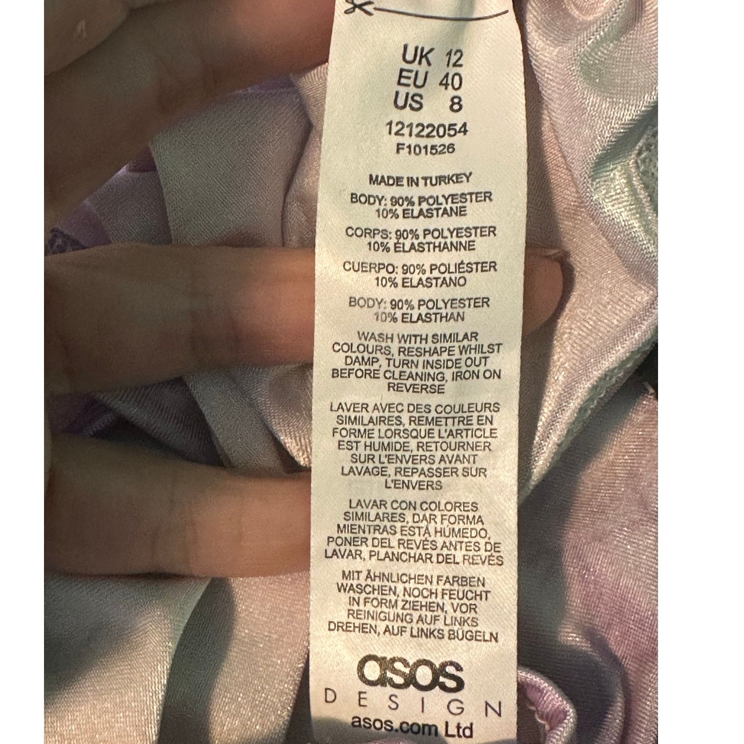Asos Asos purple tie dye halter crop top size 8 Size M / US 6-8 / IT 42-44 - 4 Thumbnail