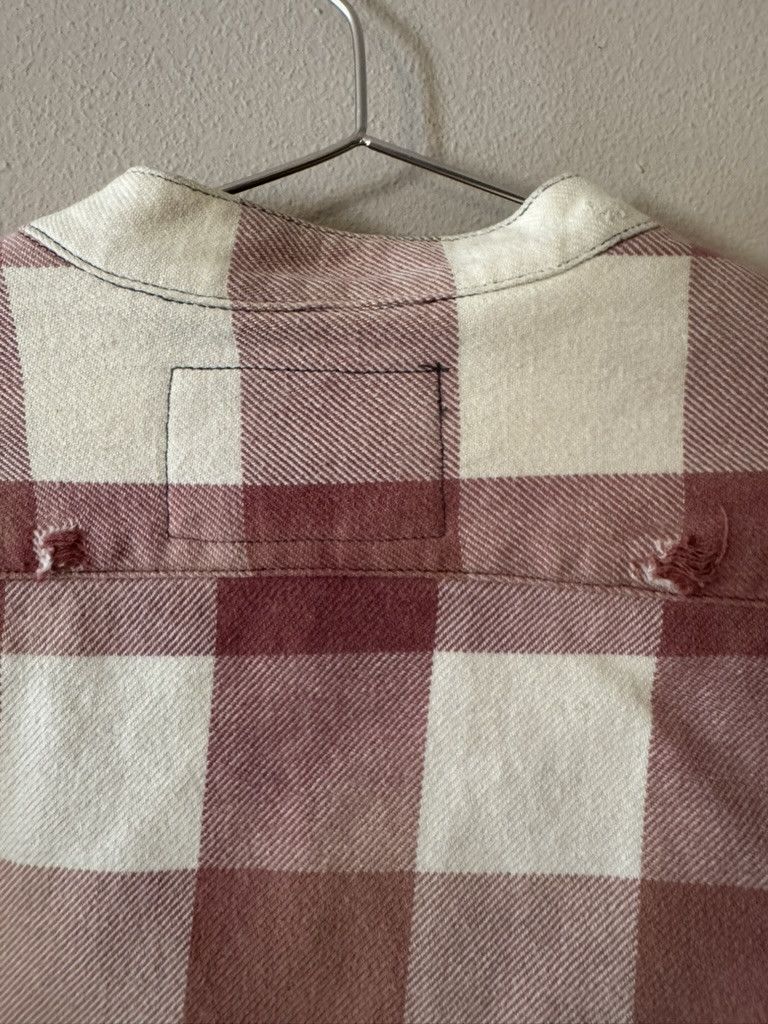 Greg Lauren Beach faded navy/white buffalo check flannel Size US M / EU 48-50 / 2 - 10 Thumbnail
