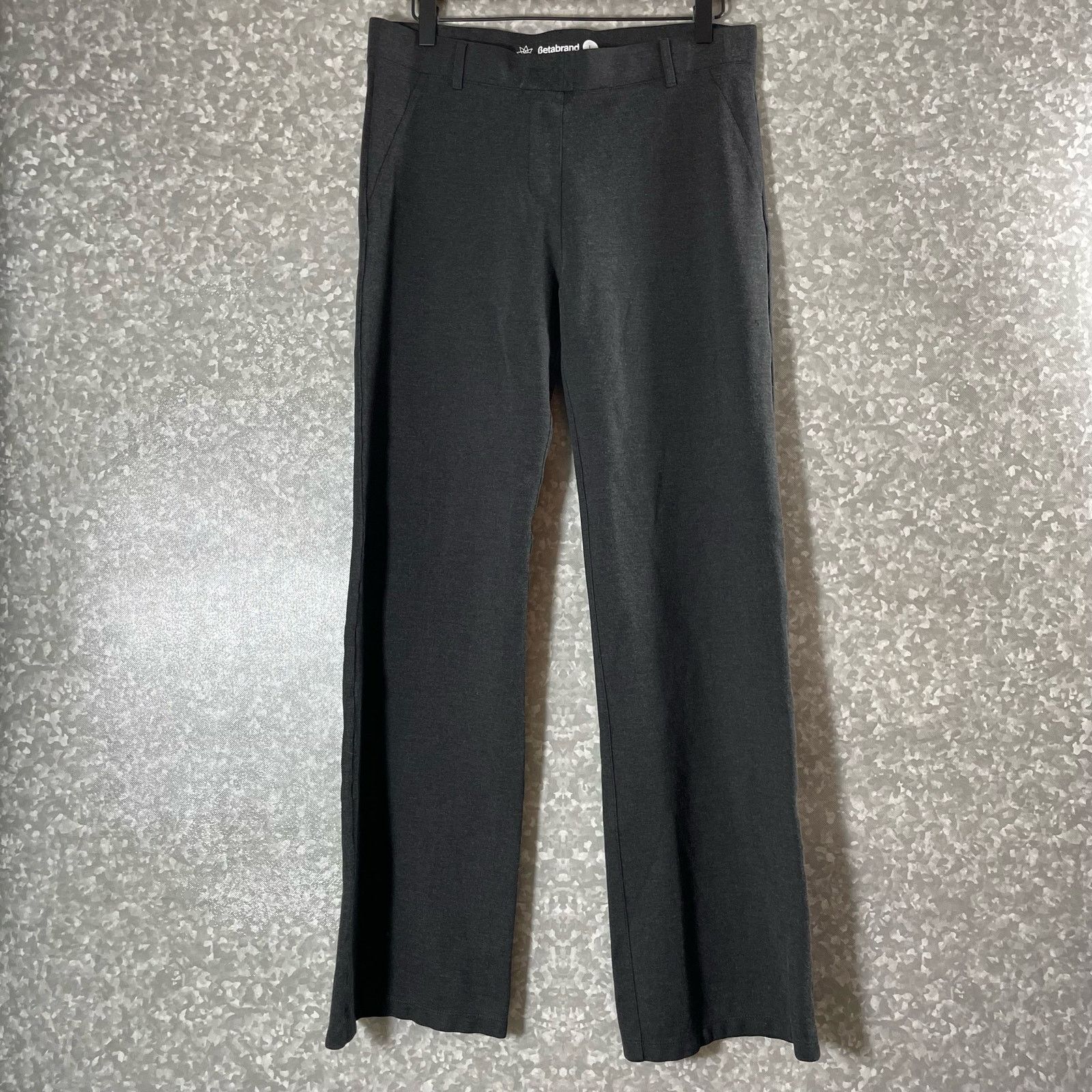 Betabrand Betabrand Gray Pull On Dress Pants Yoga Pants - Size Large Size 31" - 2 Thumbnail
