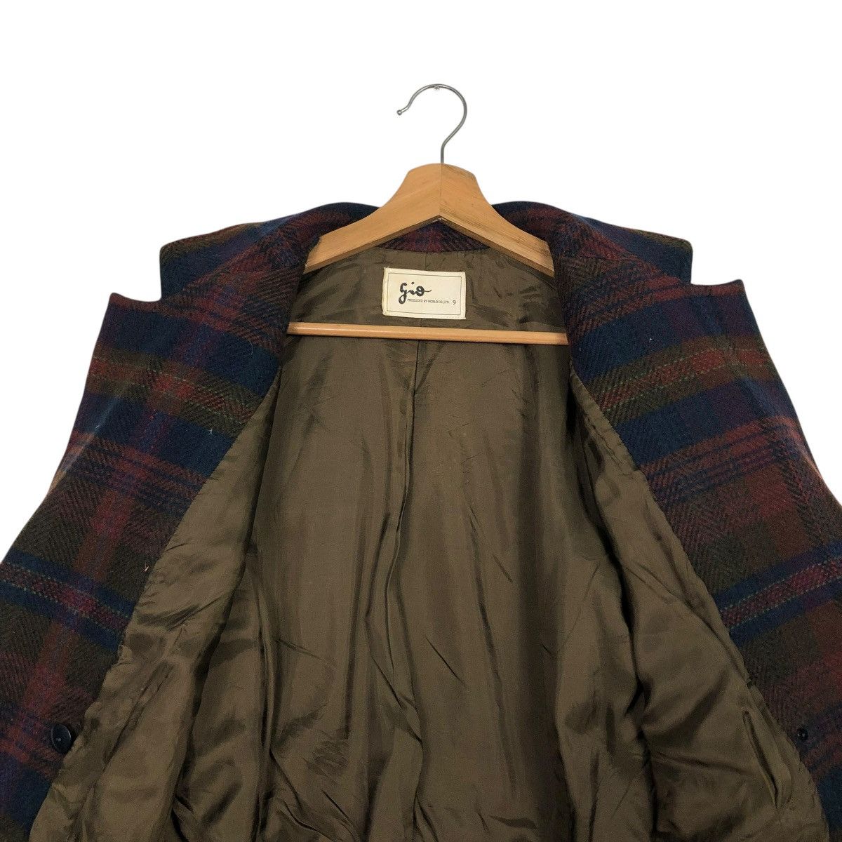 Japanese Brand 🔥VINTAGE WOOL BOMBER JACKET PARACHUTE DESIGN TARTAN GIO Size US M / EU 48-50 / 2 - 16 Thumbnail