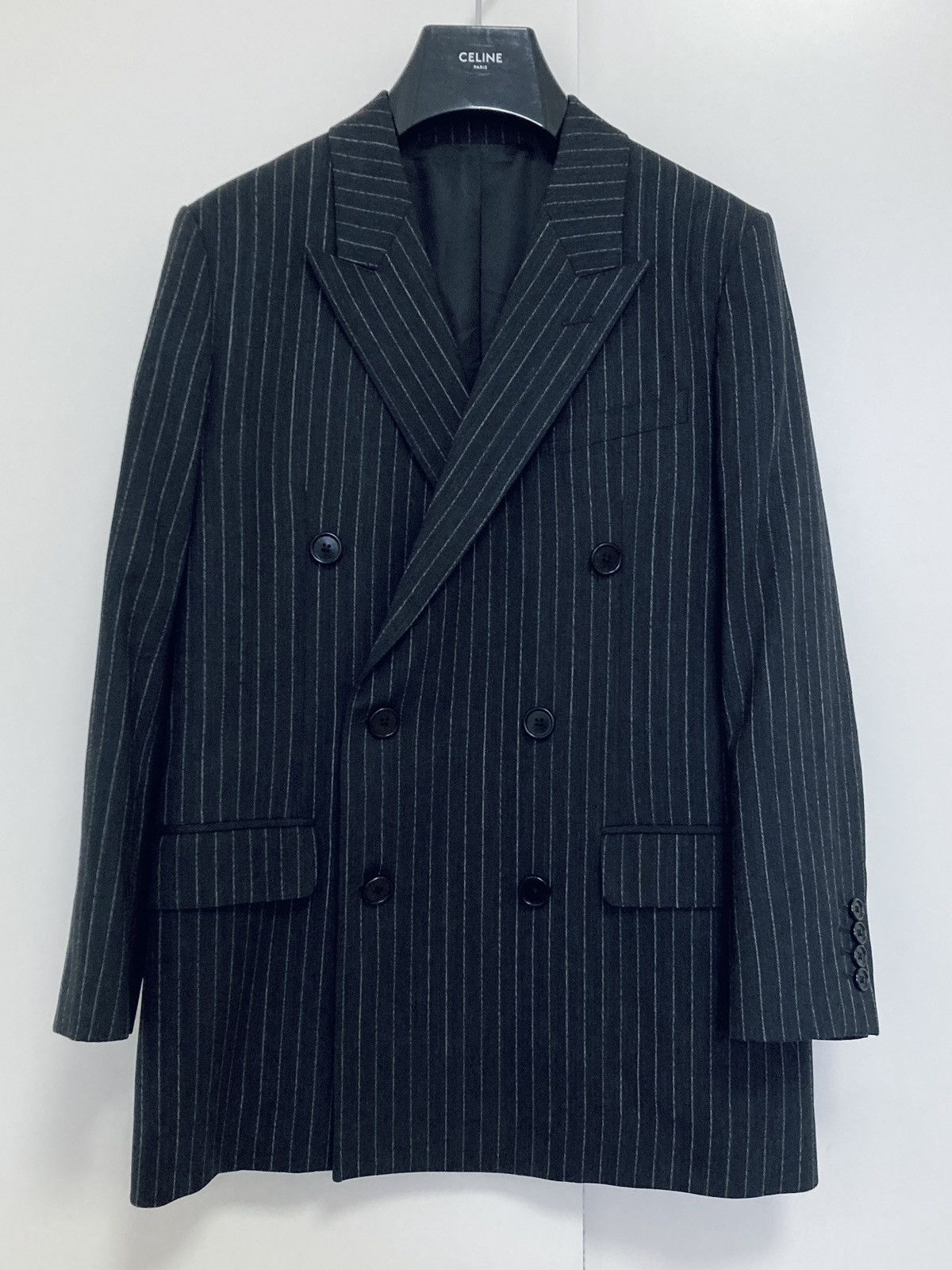 Celine CELINE BY HEDI SLIMANE 21SS RUNWAY BLAZER AND PANTS SUITS Size 44R - 7 Thumbnail