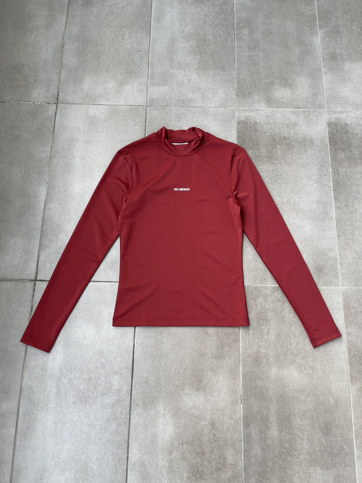 Han Kjobenhavn !DS! SS23 Han Kjobenhavn Logo Stretch Jersey Red Turtleneck Size US S / EU 44-46 / 1 - 10 Thumbnail