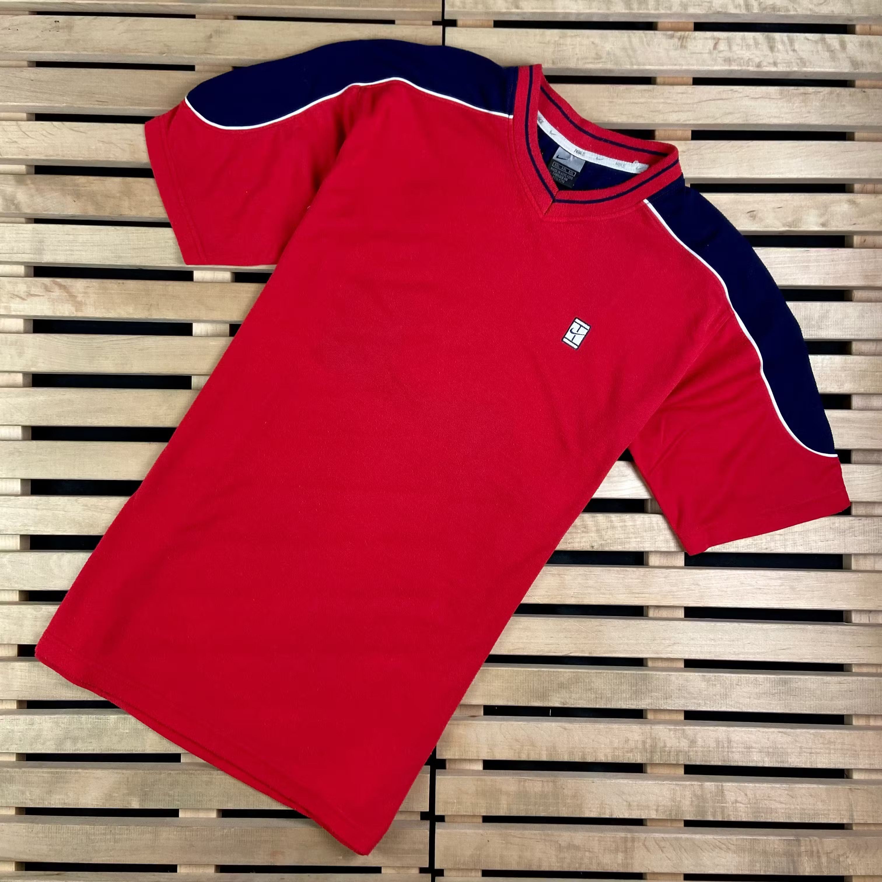 Nike × Vintage Mens Vintage T Shirt Nike Streetwear Court Size XXL 2XL Size US XXL / EU 58 / 5 - 1 Thumbnail
