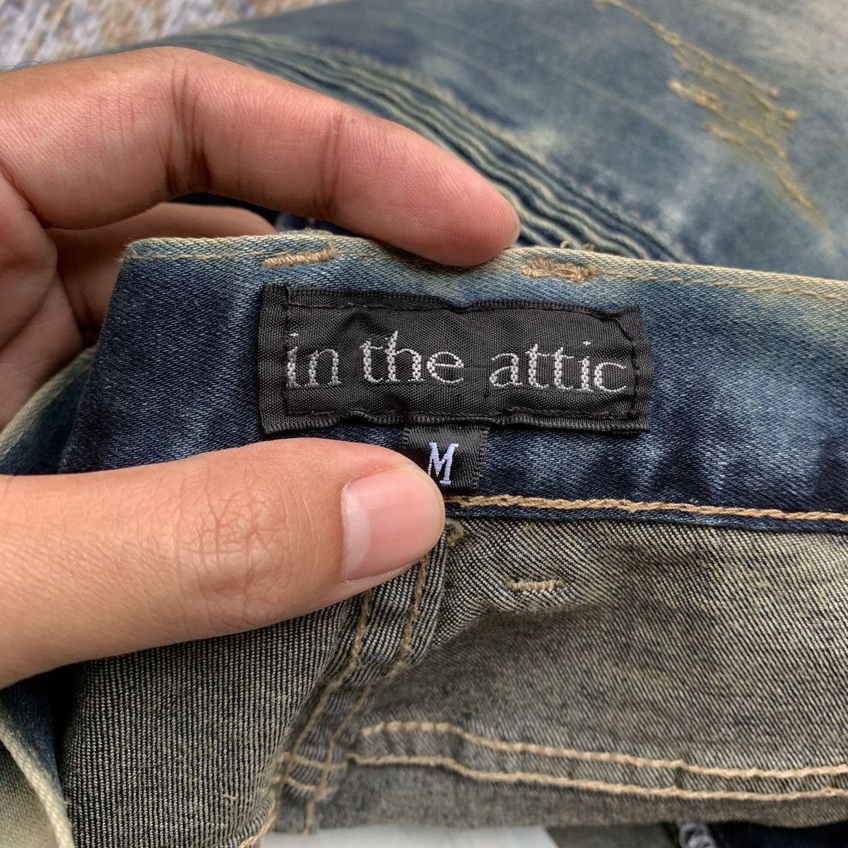 In The Attic 2000s - In The Attic Japanese Distressed Biker Pants Jeans Size US 30 / EU 46 - 8 Thumbnail