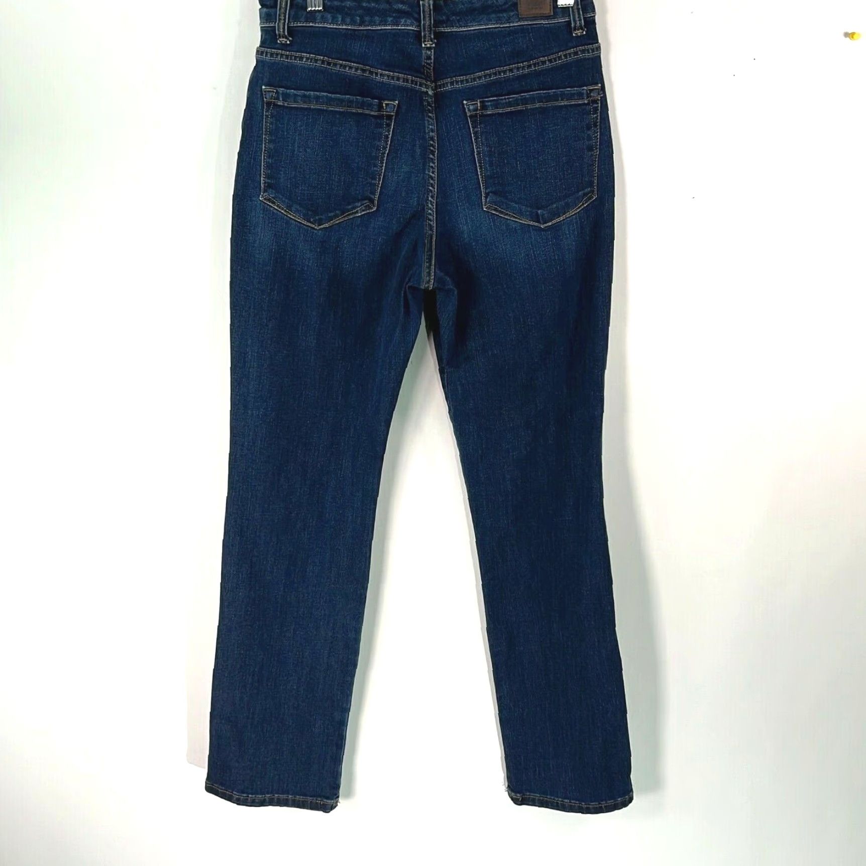 Lee Lee Womens Straight Jeans Size 1 Blue High Rise In instantly Slim Relaxed Fit 5-Pocket Denim 30in Inseam Women Jeans Size 25" / US 0 / IT 36 - 2 Thumbnail