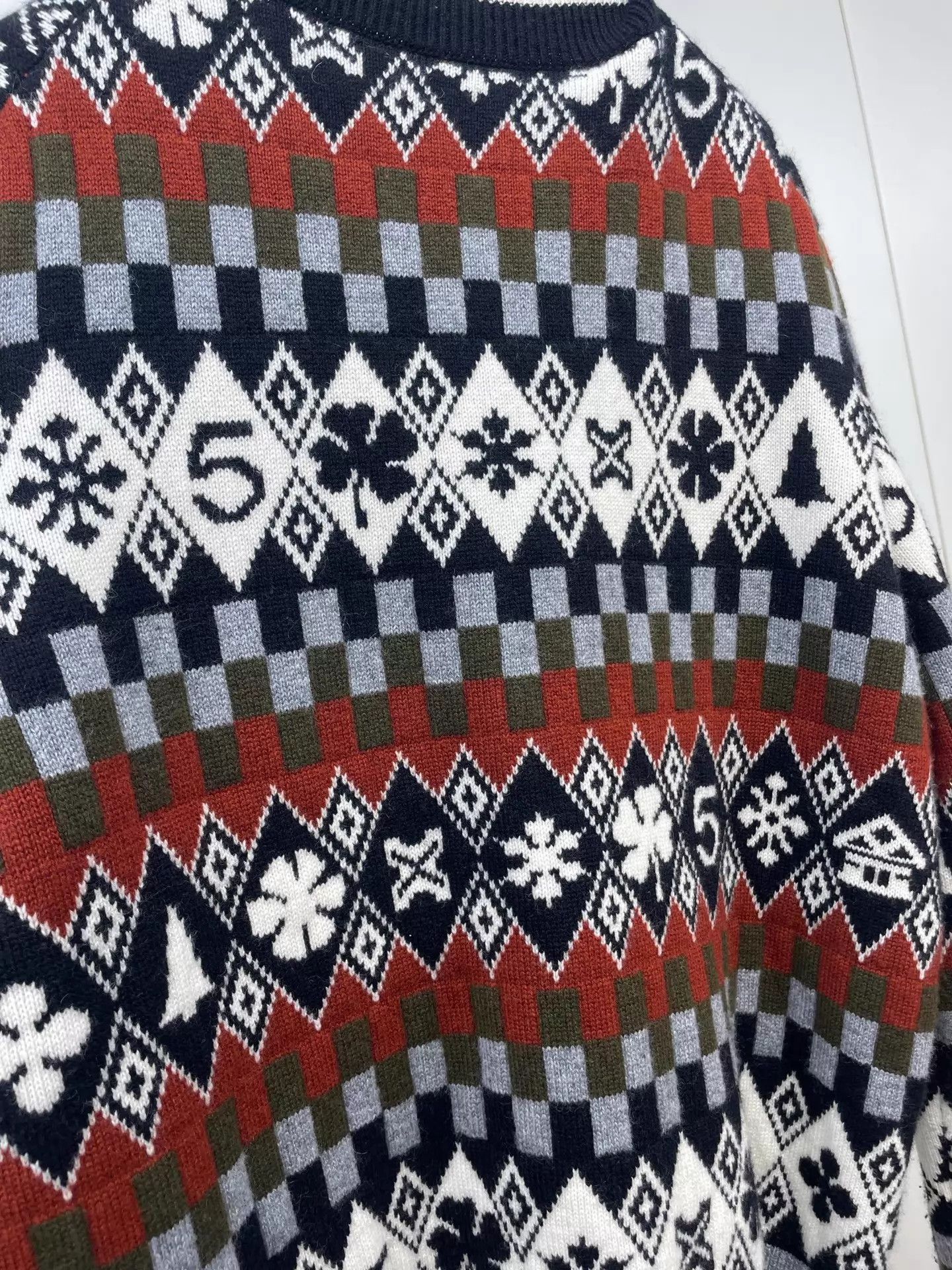 Chanel Chanel Geo Colorblocked Snowflake Button Cardi 44 Size L / US 10 / IT 46 - 4 Thumbnail