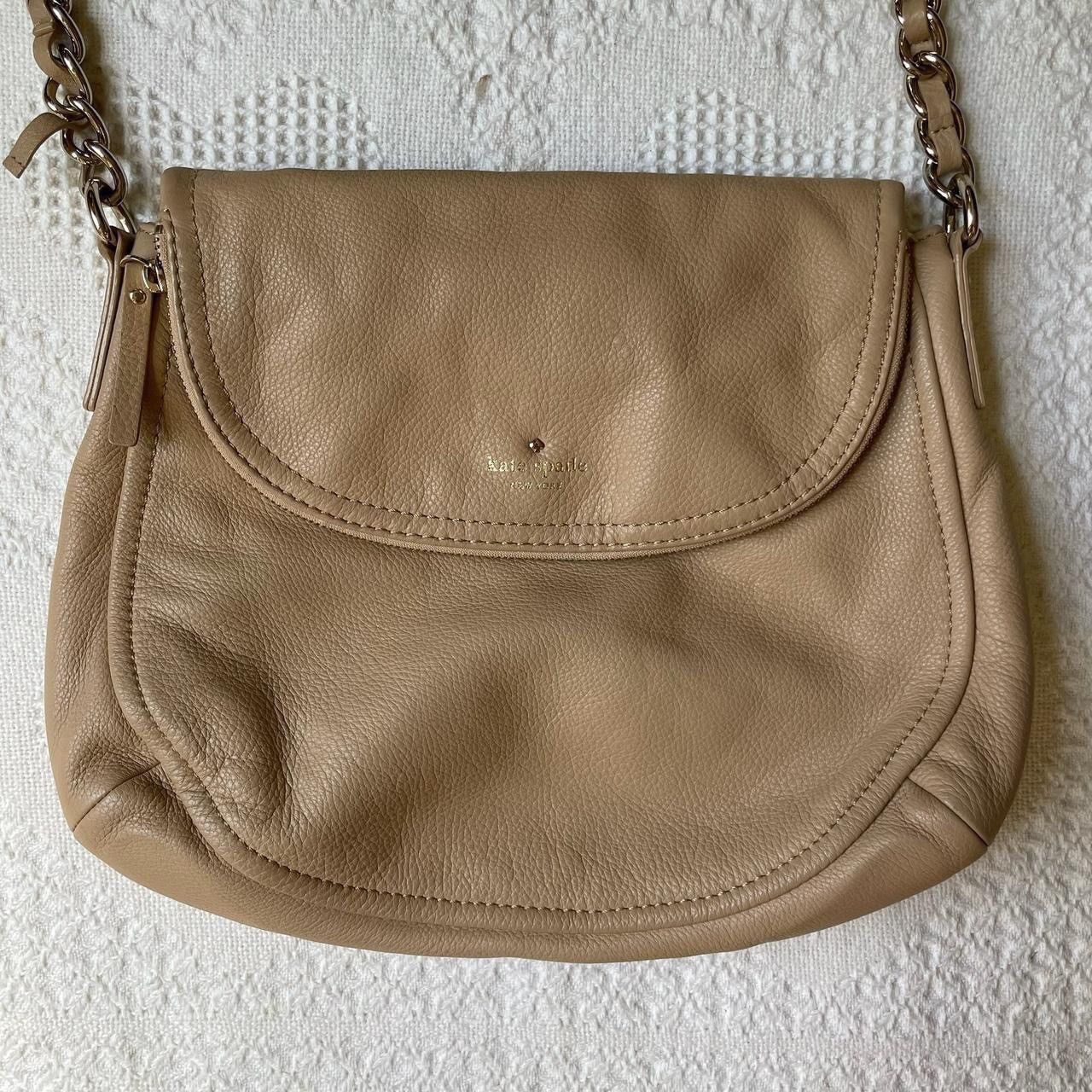 Kate Spade Kate Spade Purse Bag Beige Gold Pebbled Leather Cobble READ Size ONE SIZE - 4 Thumbnail