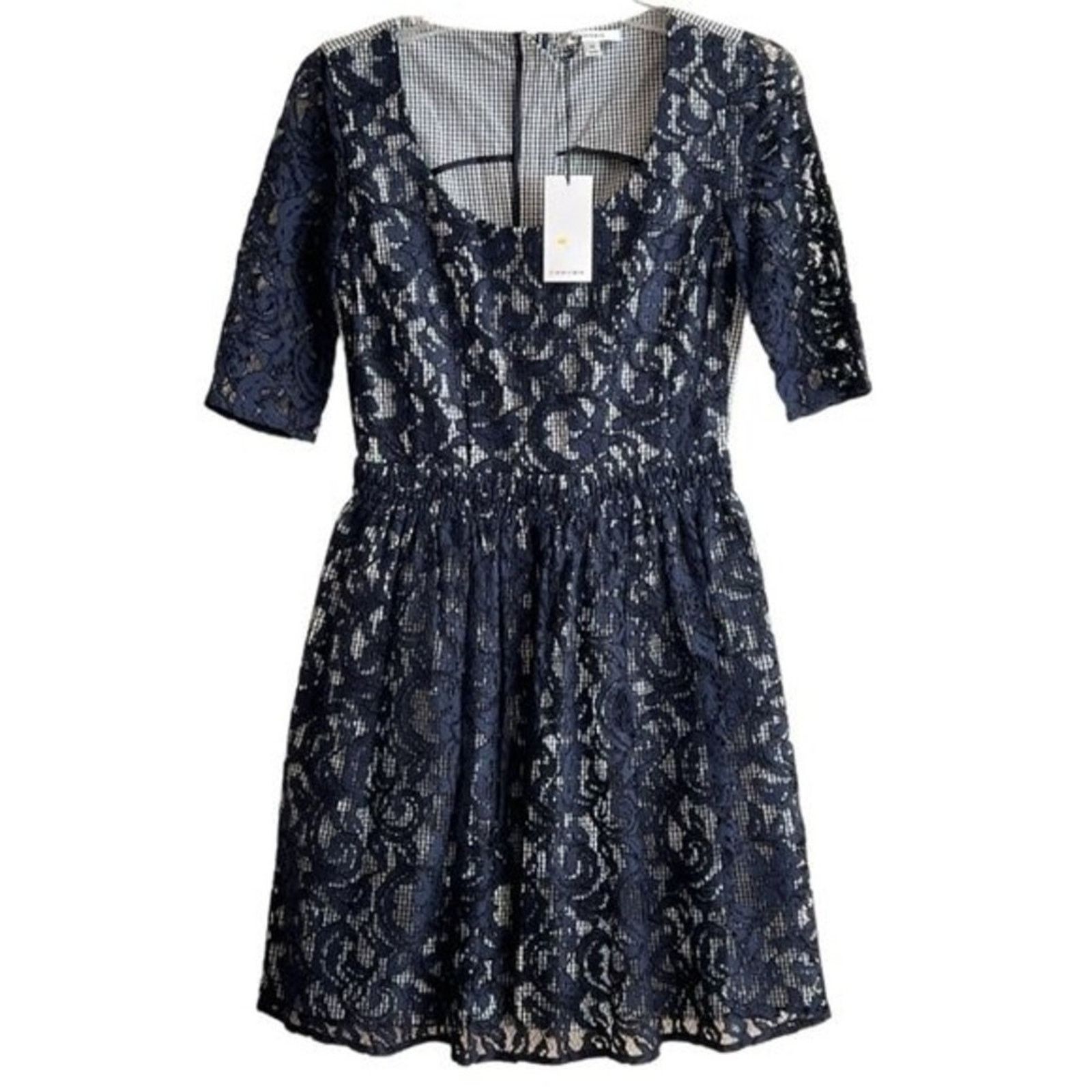 CARVEN Lace Pattern Mini Dress w/ Tags, S/US4/FR36
