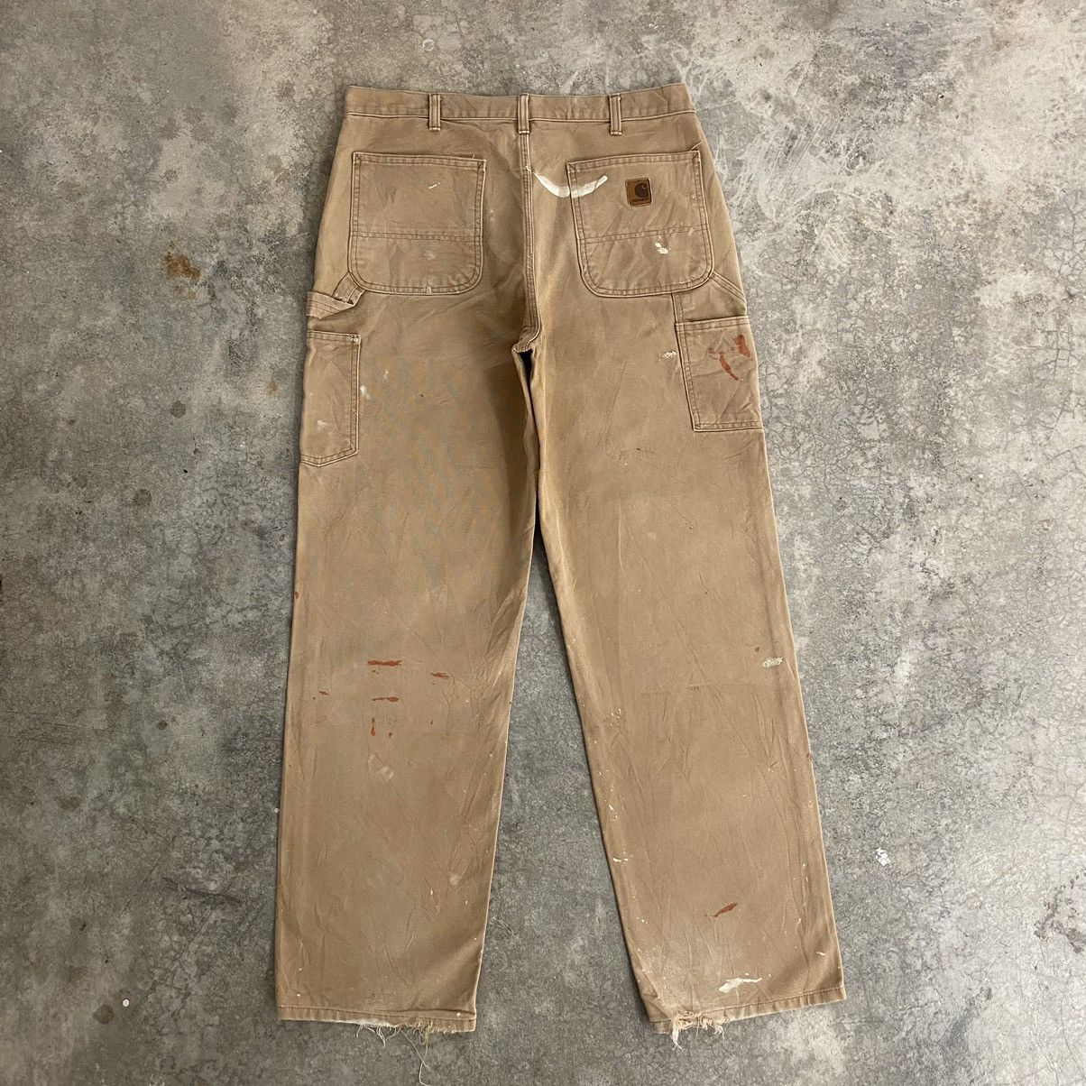 Carhartt Vintage Carhartt Faded Tan Splatter Painter Pants Size US 34 / EU 50 - 17 Thumbnail