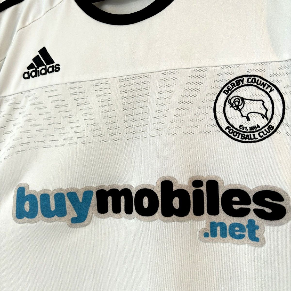 Adidas × Vintage 2010 2011 Derby County England Home Kit Adidas Soccer Jersey Size US L / EU 52-54 / 3 - 4 Thumbnail