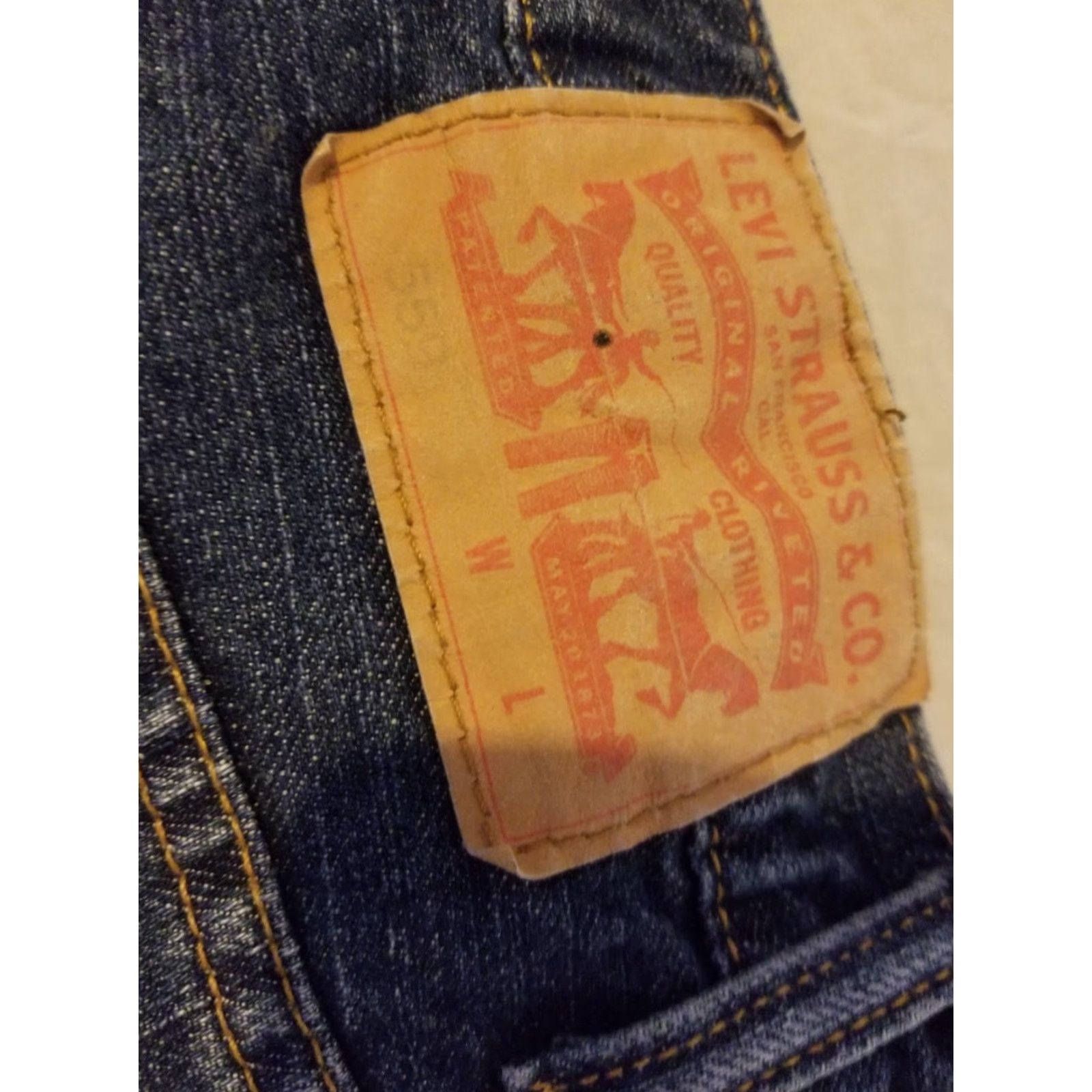 Levi's Levi's 559 Jeans 42x30 Relaxed Straight Denim Stretch Men Reg 42 Blue Denim Jeans Bar? Size US 42 / EU 58 - 3 Thumbnail