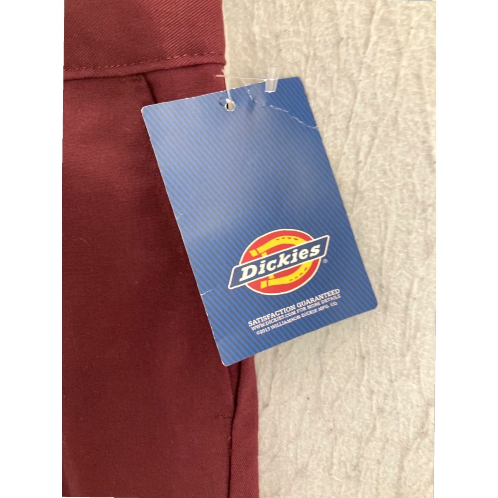 Dickies Dickies Womens Khaki Chino Pants 18R Classic Fit Straight Leg Cotton Blend Size 40" / US 18 - 5 Thumbnail