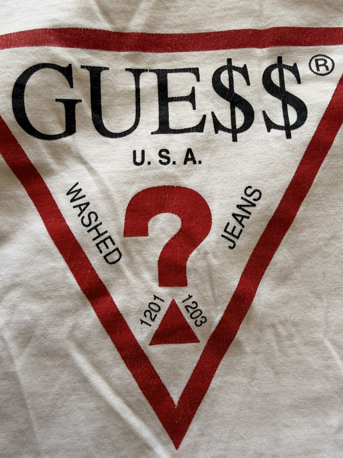 A$AP Rocky × Guess Triangle Logo T-Shirt Size US S / EU 44-46 / 1 - 5 Thumbnail
