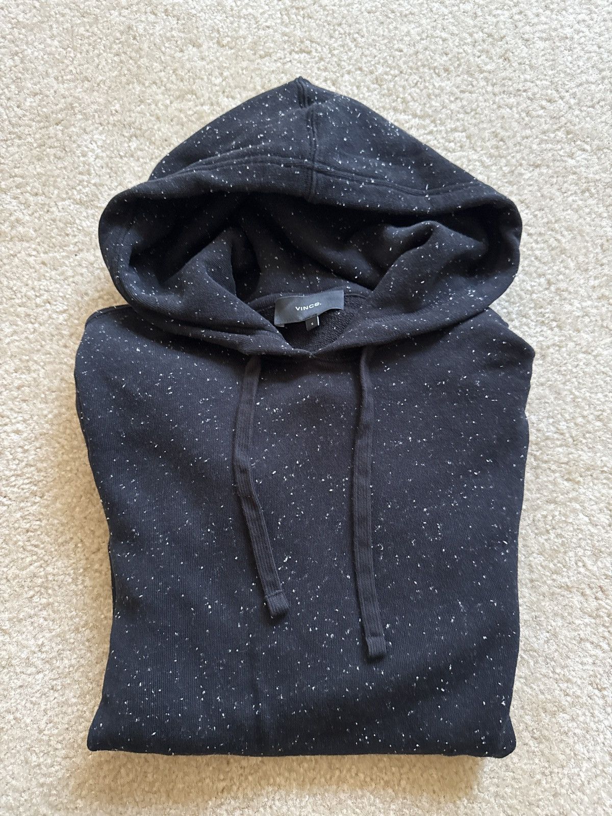 Vince Vince Speckled Cotton Blend Hoodie Size US S / EU 44-46 / 1 - 1 Thumbnail