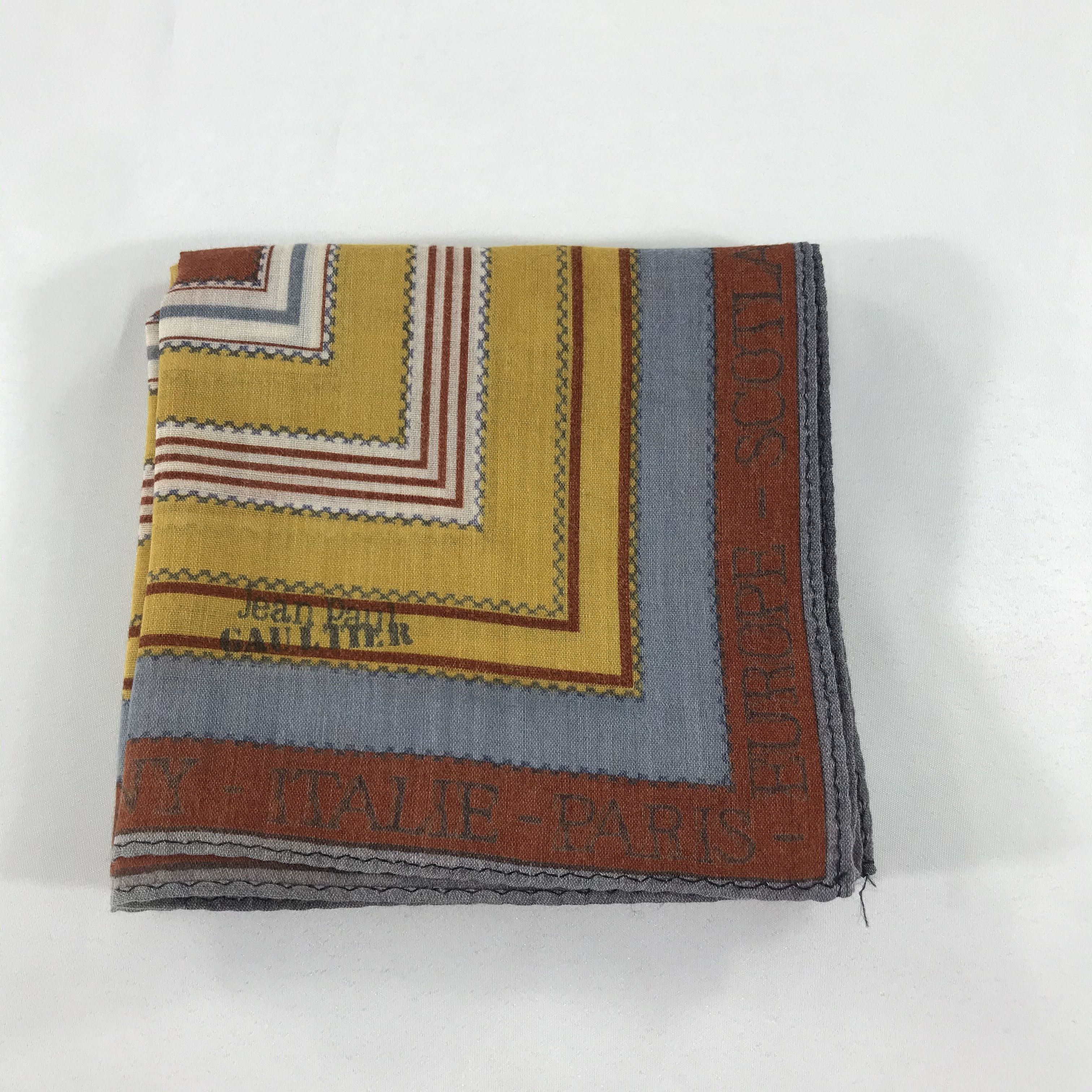 Jean Paul Gaultier Jean Paul Gaultier Handkerchief Neckerchief Bandana H626 Size ONE SIZE - 6 Thumbnail