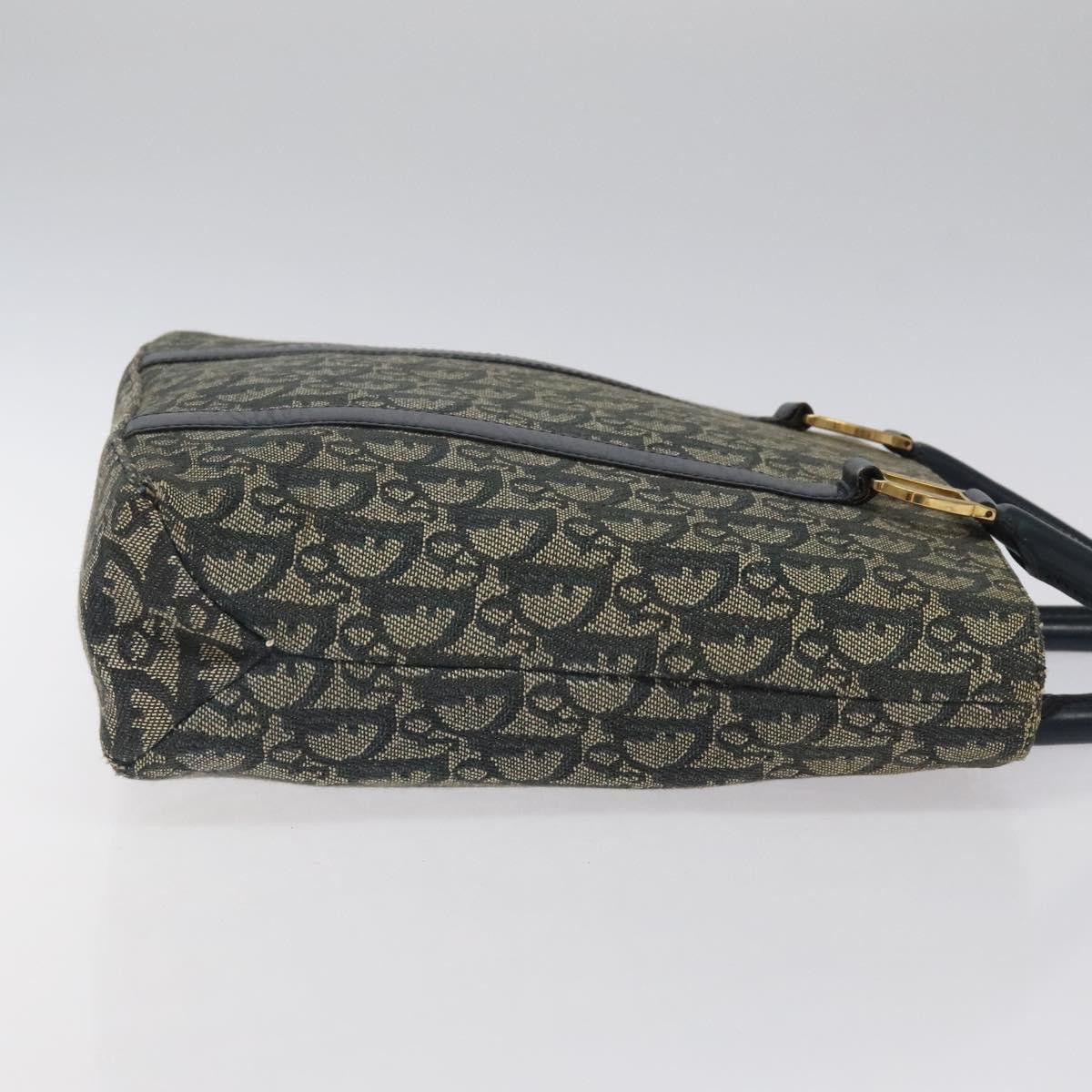 Dior DIOR Trotter Canvas Hand Bag Navy Gold Size ONE SIZE - 4 Thumbnail