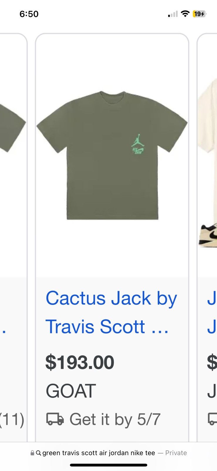 Travis Scott Travis Scott Nike air Jordan tee shirt Size US S / EU 44-46 / 1 - 2 Thumbnail