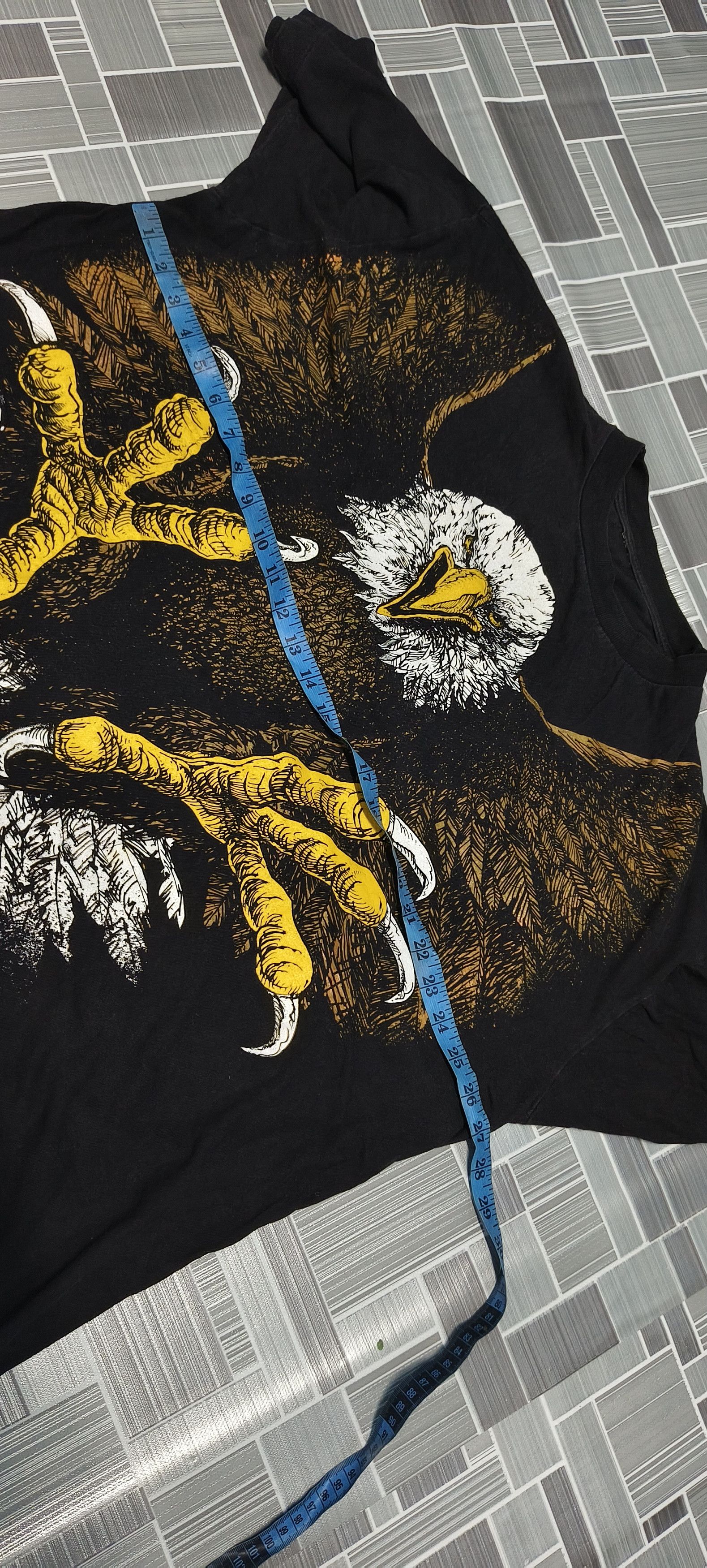 Japanese Brand Vtg 90s Overprint Eagles like Harley Davidson tees Size US XXL / EU 58 / 5 - 12 Thumbnail