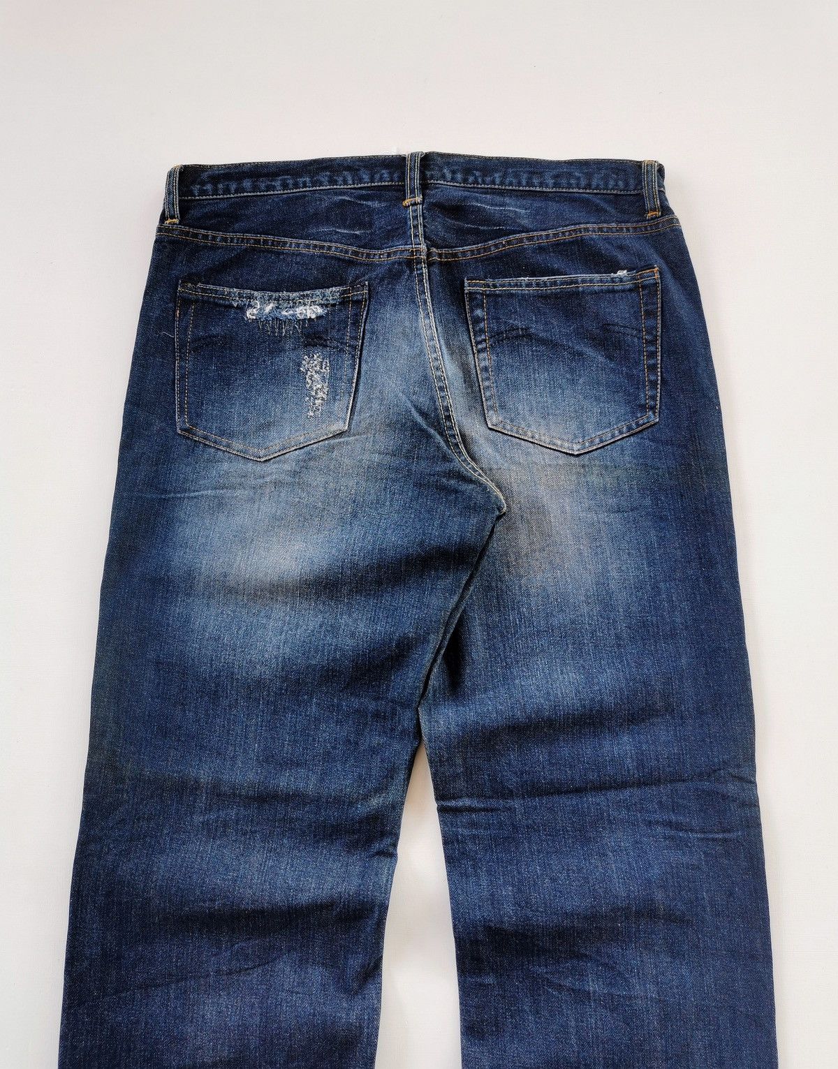 Kapital Rock Wood Japan Koi Reworked Distressed Denim Jeans Size US 34 / EU 50 - 8 Thumbnail