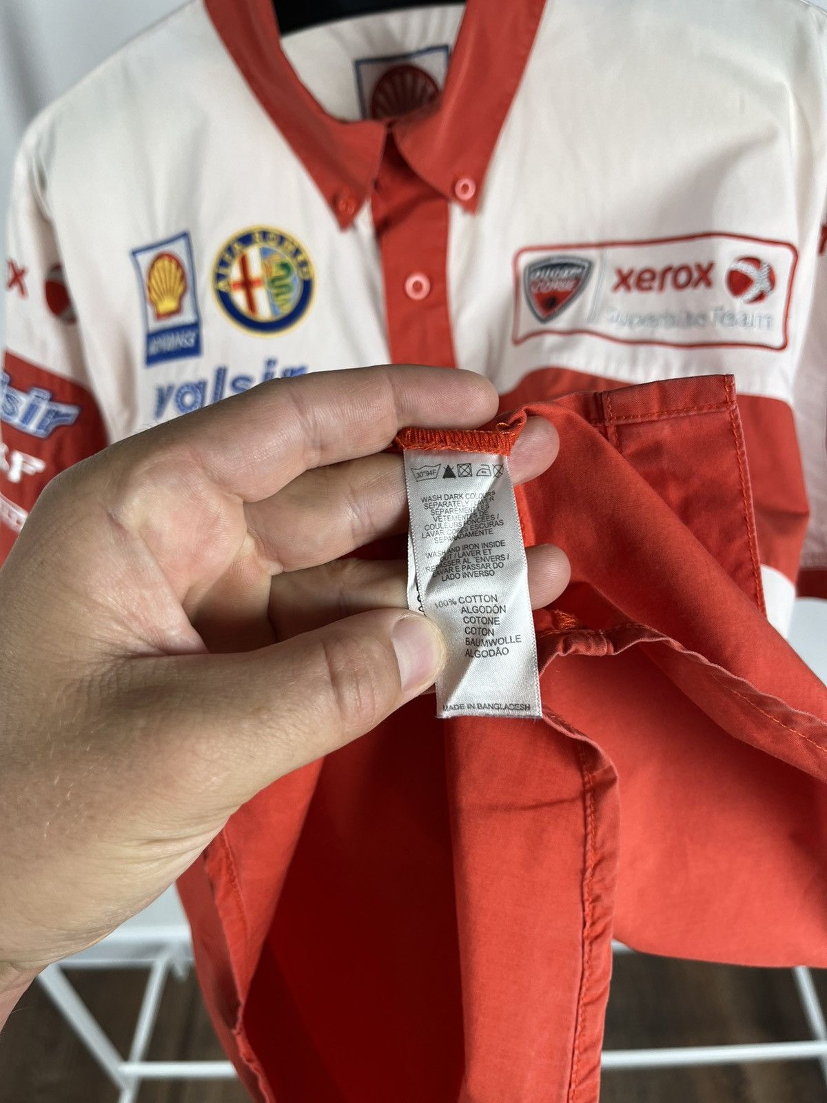 Ducati Vintage Ducati Xerox Superbike Team Racing Shirt Red White Size US L / EU 52-54 / 3 - 8 Thumbnail