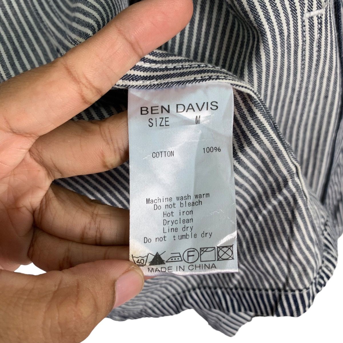 Ben Davis BEN DAVIS Hickory Striped Casual Jacket #1077-C49 Size US M / EU 48-50 / 2 - 17 Thumbnail