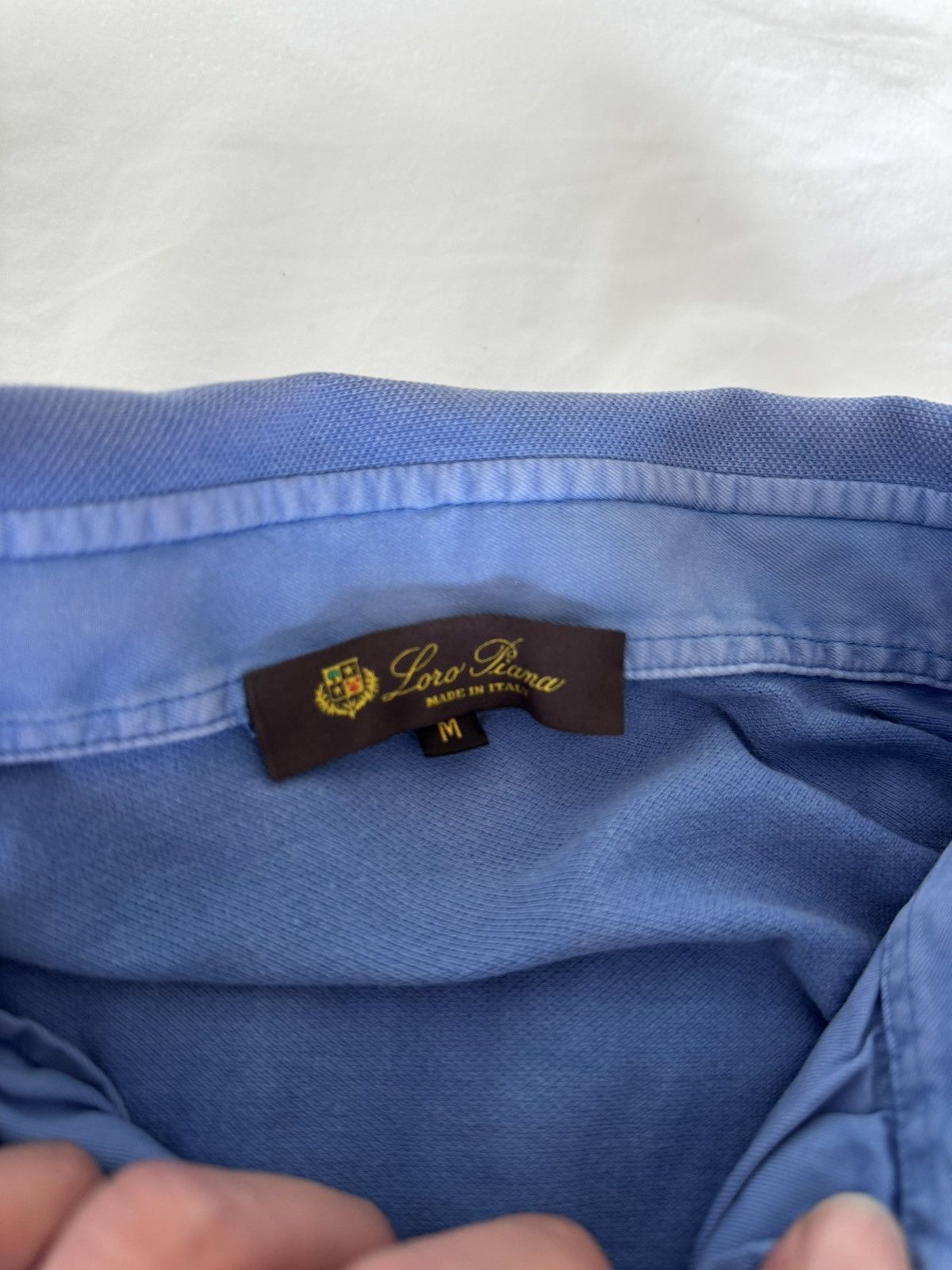 Loro Piana Loro piana blue polo t Size US M / EU 48-50 / 2 - 2 Thumbnail
