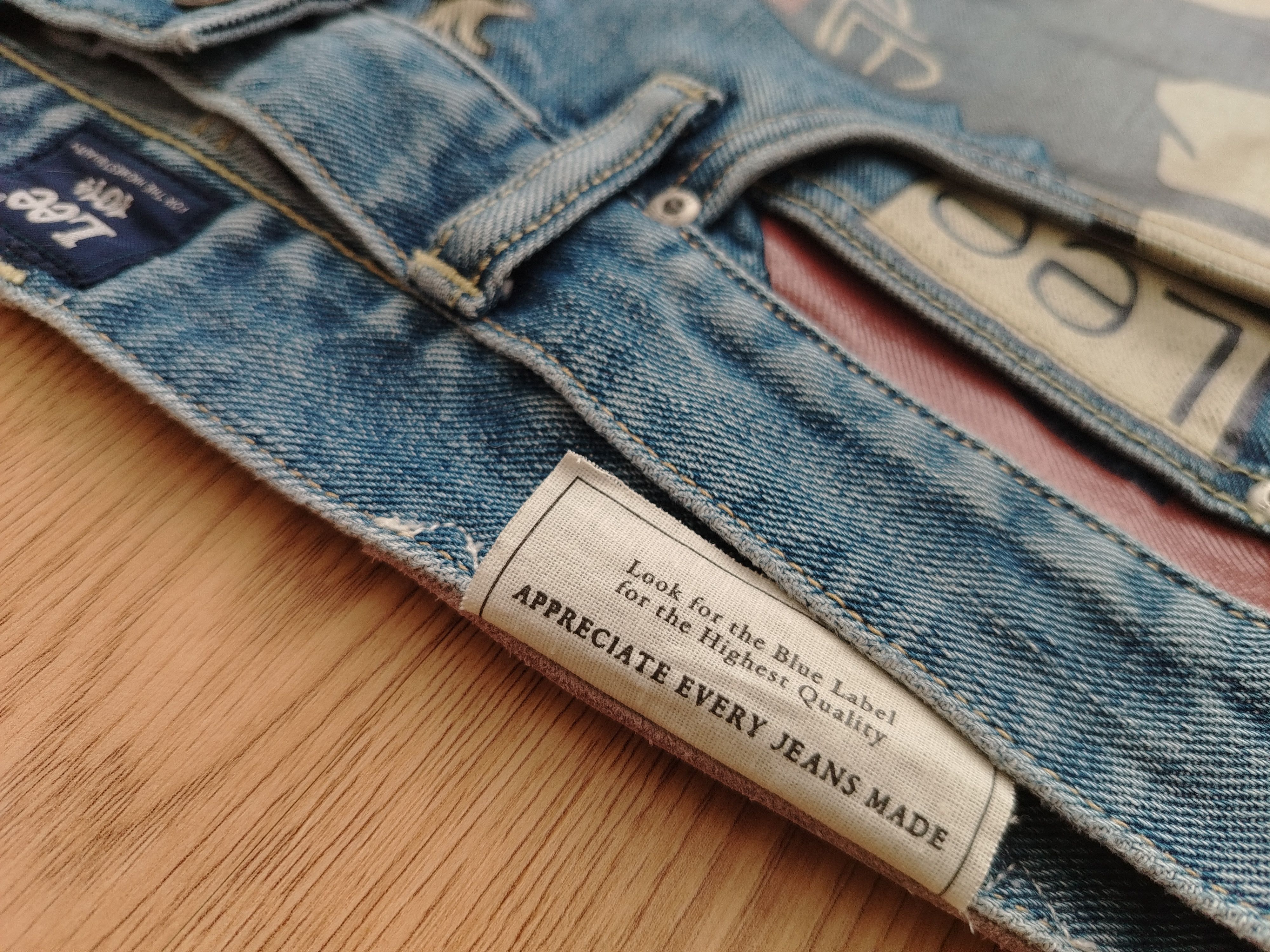 Lee × Vintage Lee Riders 101 Jeans Banner Vintage Limited Edition Size US 33 - 9 Thumbnail