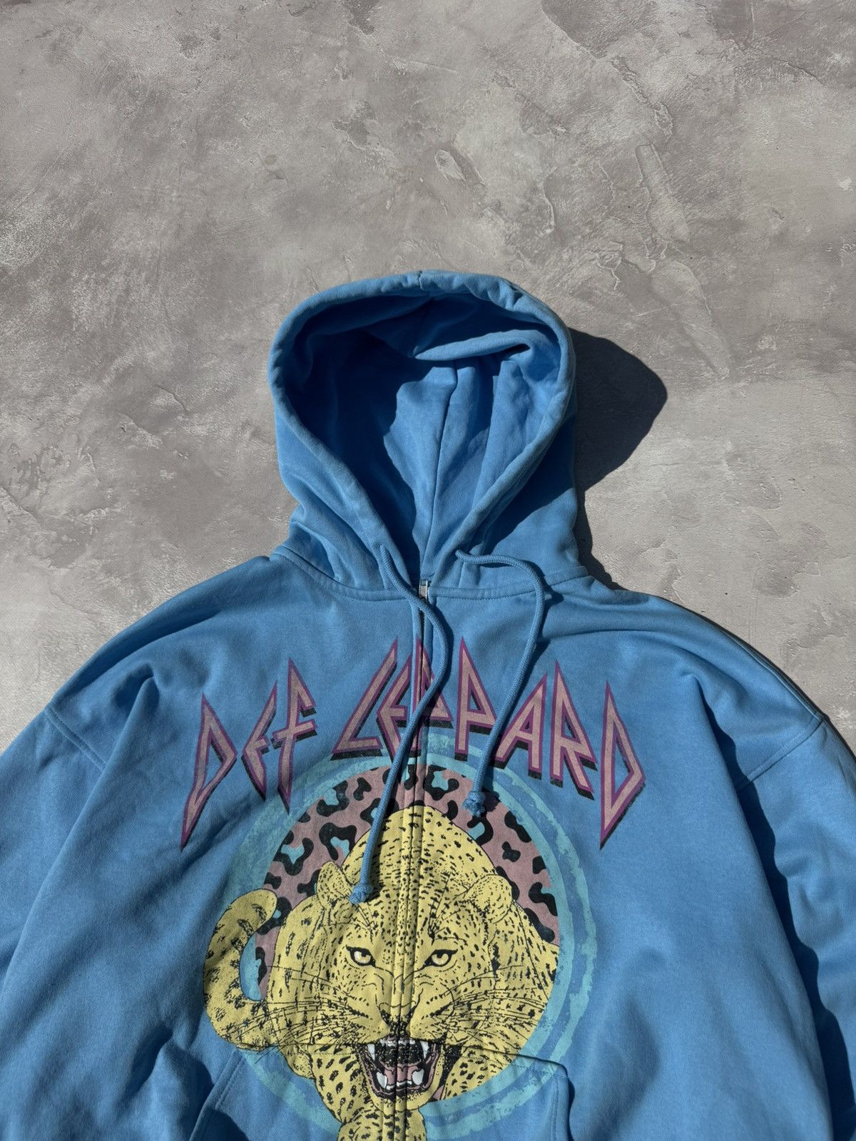 Band Tees Def Leppard Boxy Fit Zip Hoodie Size US M / EU 48-50 / 2 - 3 Thumbnail