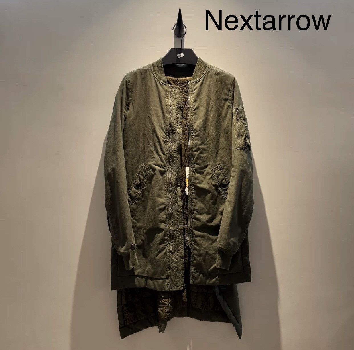 Rick Owens Rick owens drkshdw double line long military MA 1 jacket Size US S / EU 44-46 / 1 - 1 Thumbnail