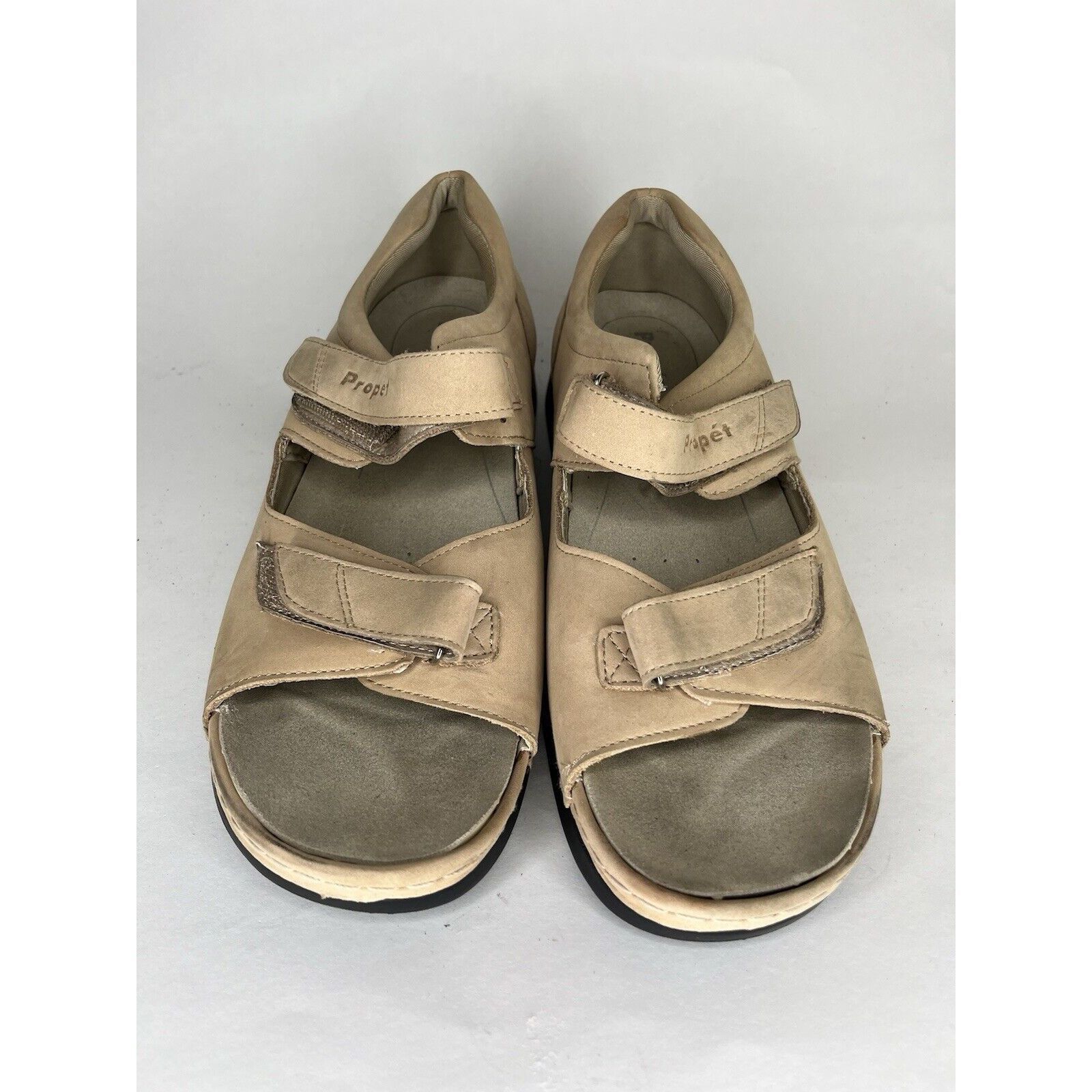 Other Propet Beige Nubuck Comfort Walking Strap Outdoor Sandals Wo Size US 11 / IT 41 - 2 Thumbnail
