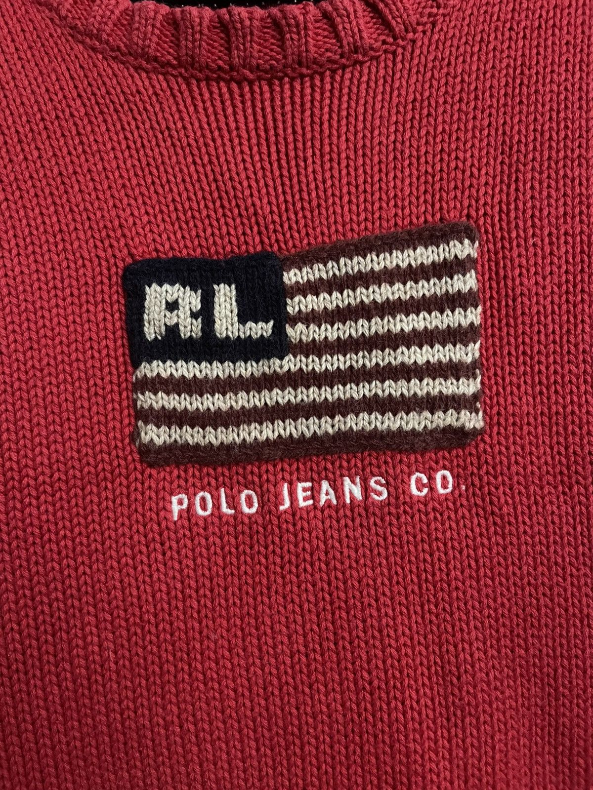 Ralph Lauren Polo Jeans Ralph Lauren RL Vintage American Flag Sweater 90s Size US M / EU 48-50 / 2 - 7 Thumbnail