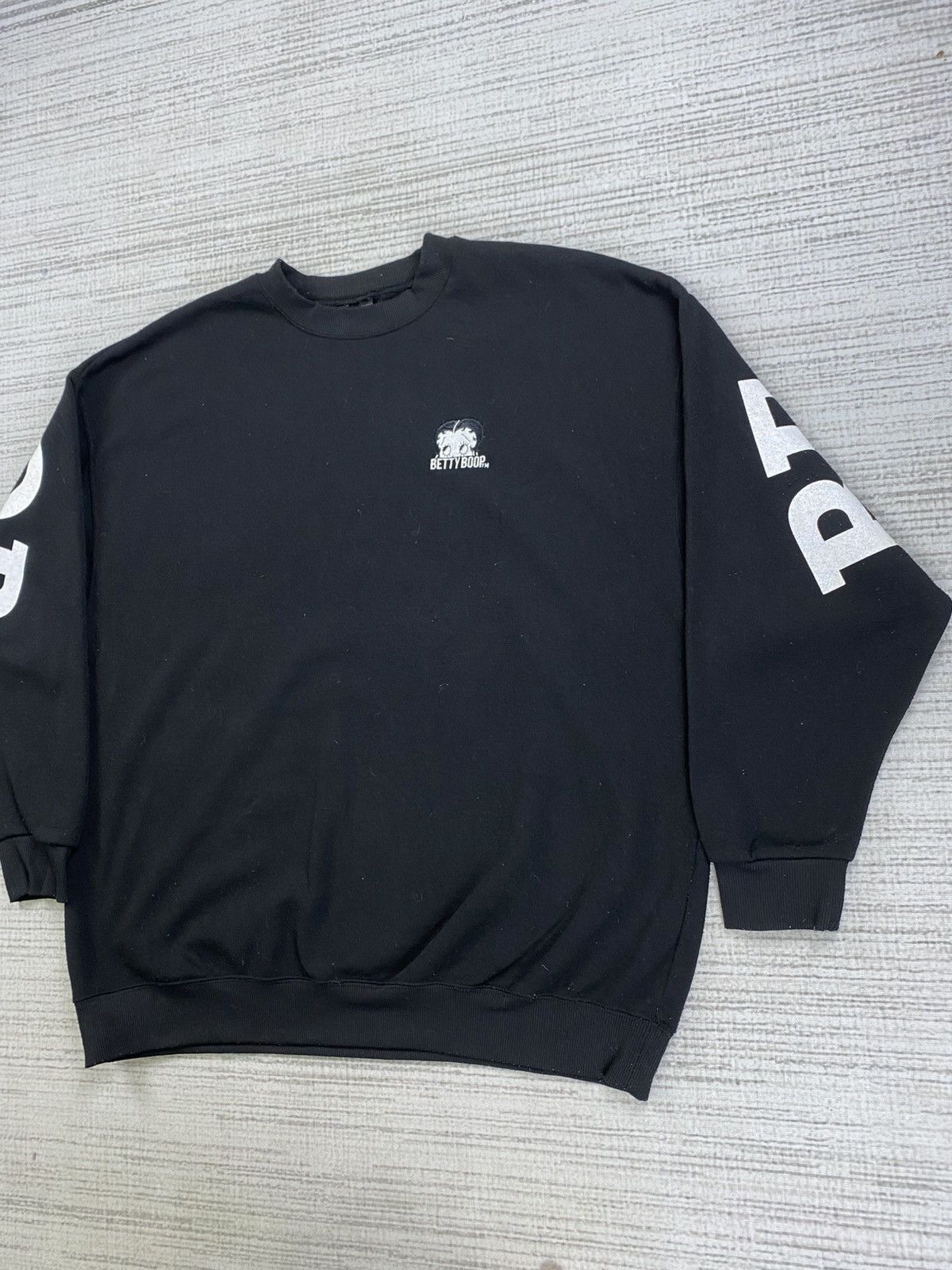 Cartoon Network × Vintage Vintage Betty Boob Big Backhit Spellout Crewneck Sweatshirt Size US L / EU 52-54 / 3 - 6 Thumbnail