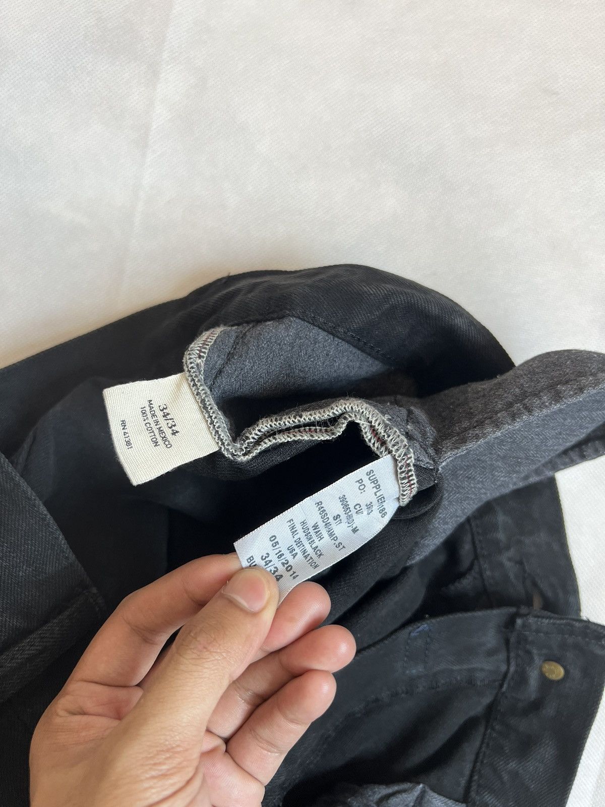 Polo Ralph Lauren Vintage Polo Ralph Lauren RL Black Denim Size US 37 - 8 Thumbnail