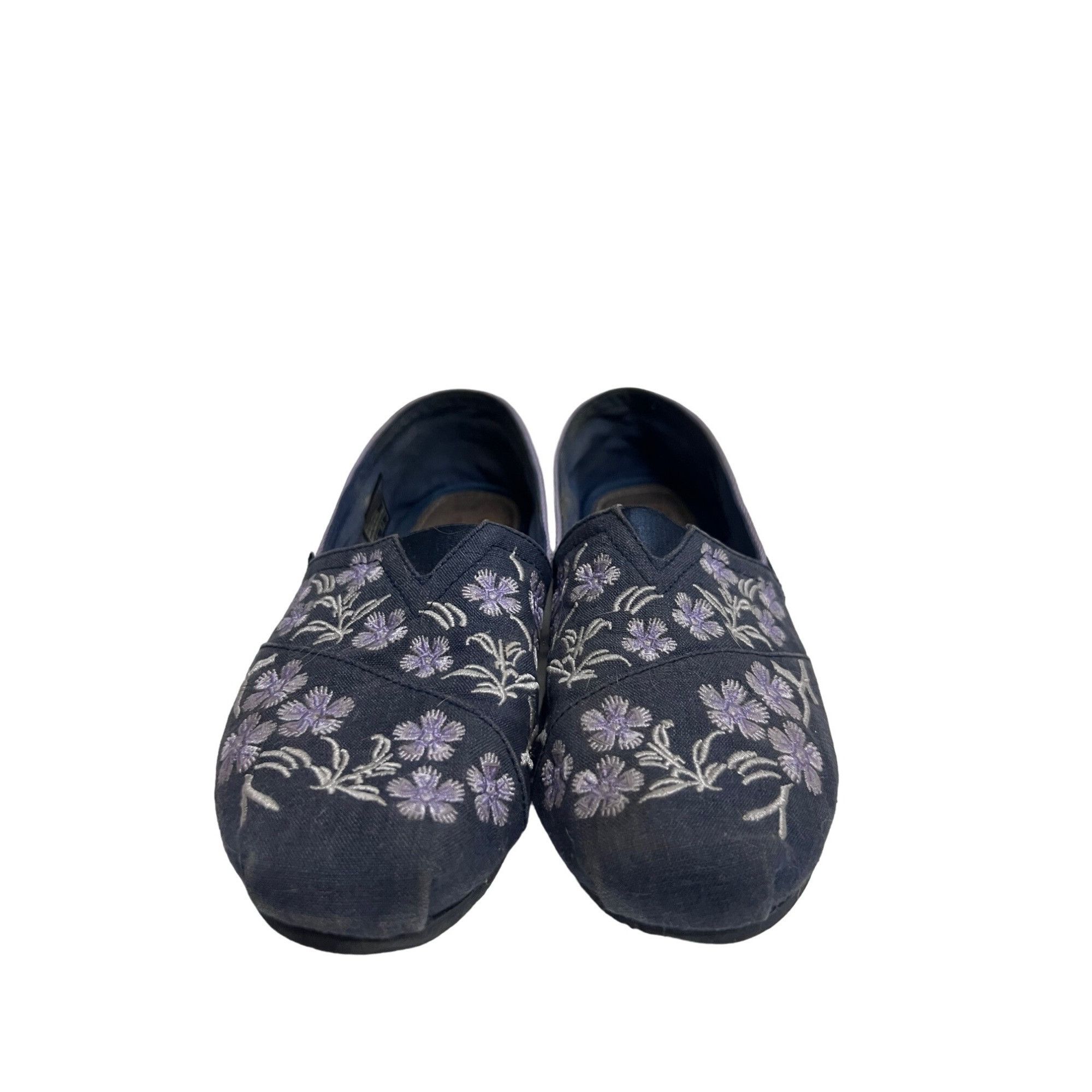 SKECHERS Skechers Bobs Womens Blue Floral Canvas Shoes US 7.5 Slip On Size US 7.5 / IT 37.5 - 8 Thumbnail