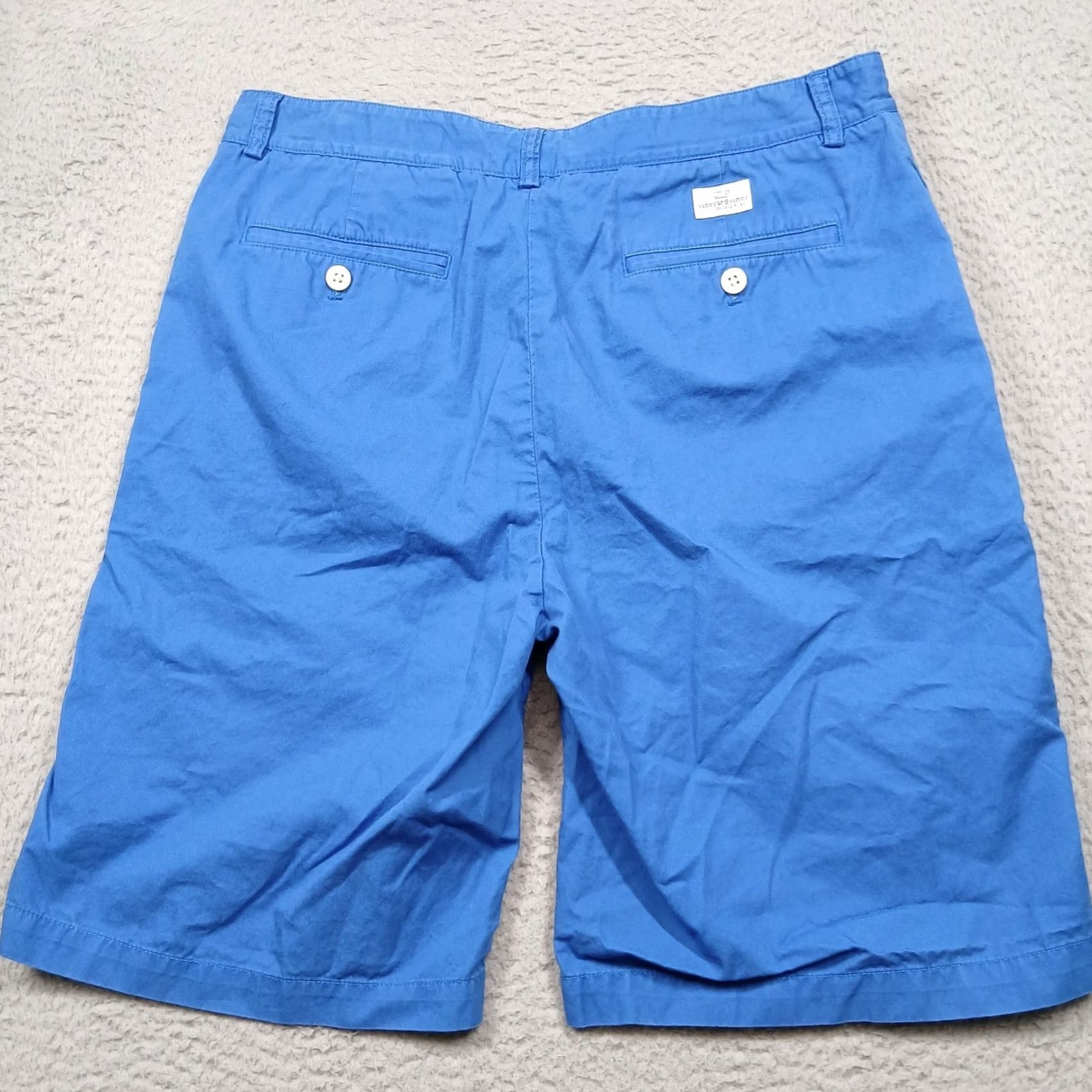 Vineyard Vines Vineyard Vines Chino Shorts Men's 34 Blue Cotton Casual Classic Weekender Nautical Beach Blue Boys? Size US 34 / EU 50 - 3 Thumbnail